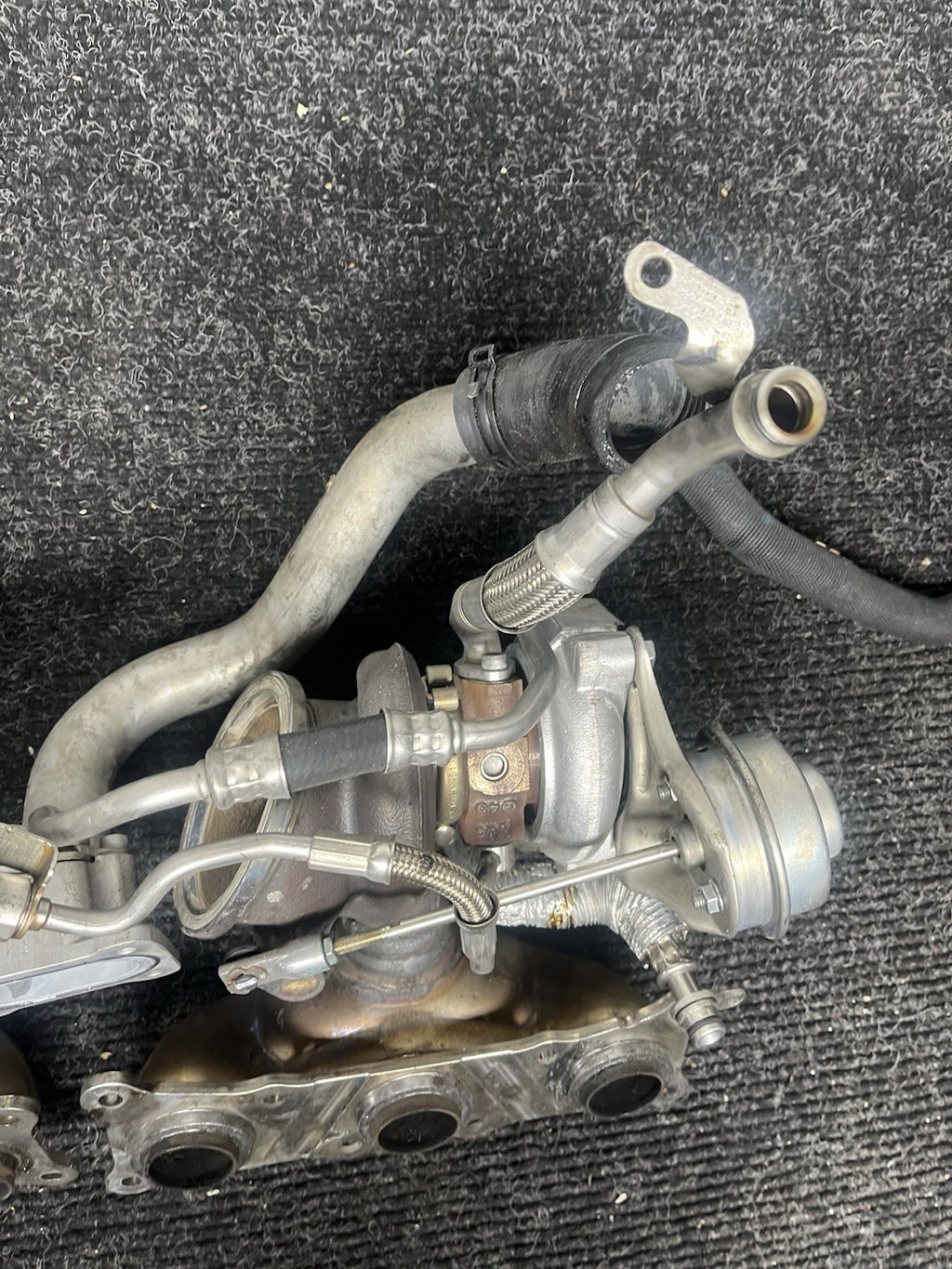 ☑️ 07-10 BMW 335I E90 E92 E93 N54 TWIN TURBO CHARGER SET MANIFOLD OEM 82k