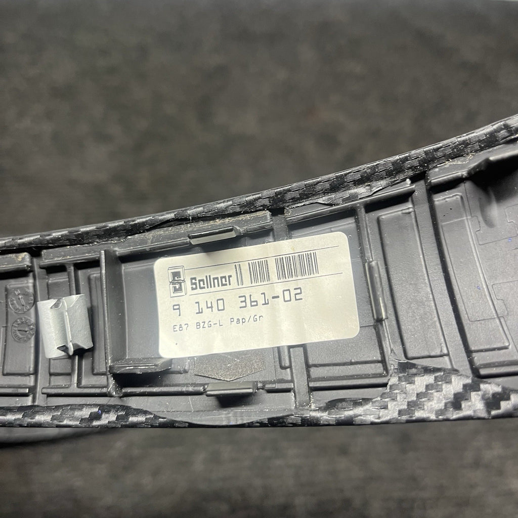 ☑️ 08-13 OEM BMW E82 E88 135 Dash Center Console Door Carbon Wrap Interior Trim