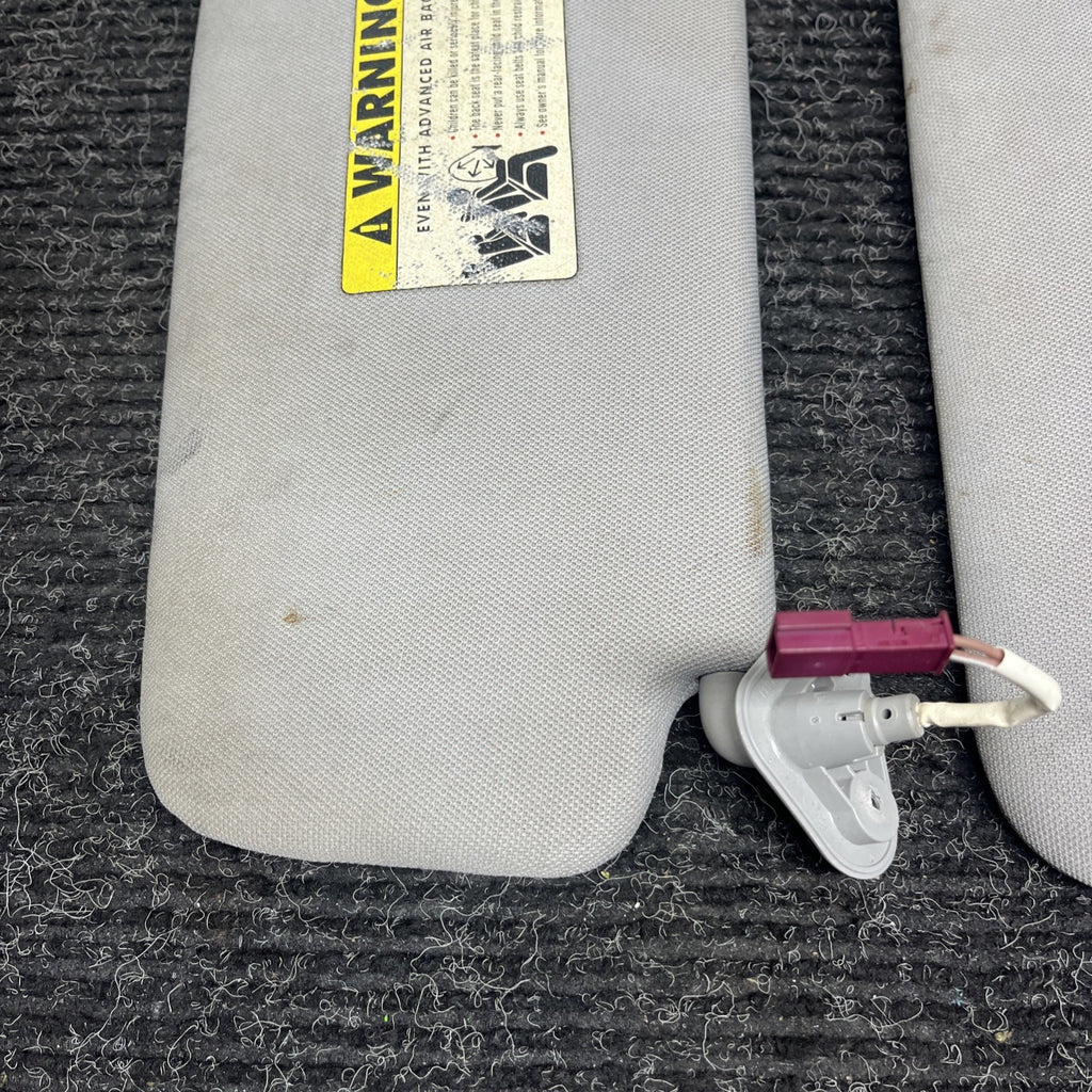 ☑️ 2006-2011 BMW E90 Sun Visor Shade Set Visors Left Right Pair Gray OEM