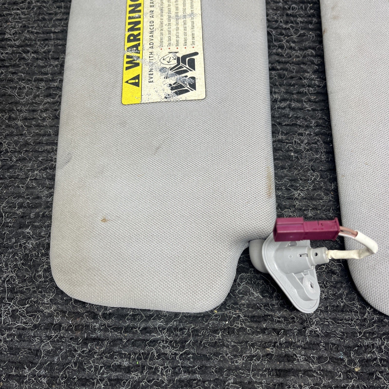 ☑️ 2006-2011 BMW E90 Sun Visor Shade Set Visors Left Right Pair Gray OEM
