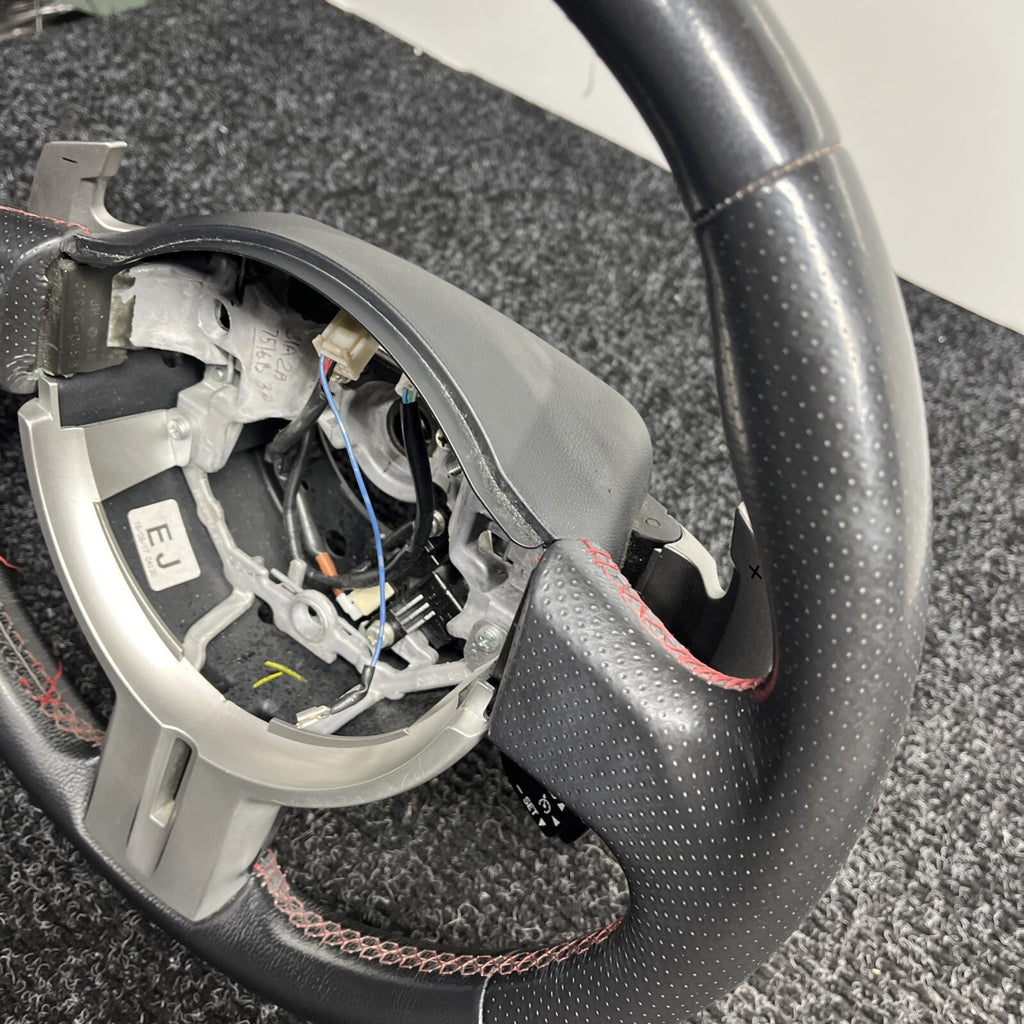 ☑️ 2013-2016 SCION FRS Subaru BRZ OEM Steering Wheel Red Stitched Shift Paddles
