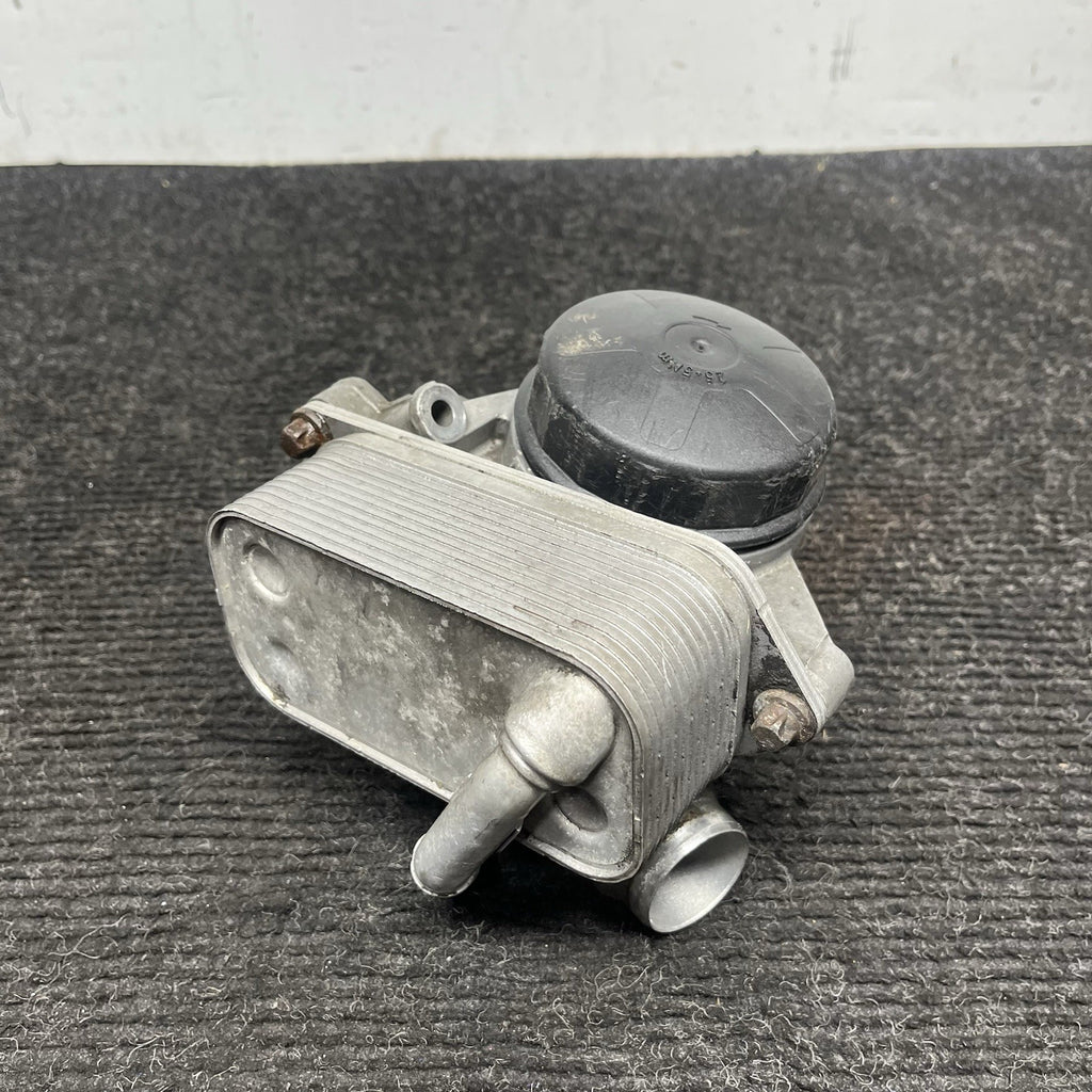 ☑️ 2007-2013 BMW 328i 528i N52 Oil Filter Housing Heat Exchanger OEM 11427516383