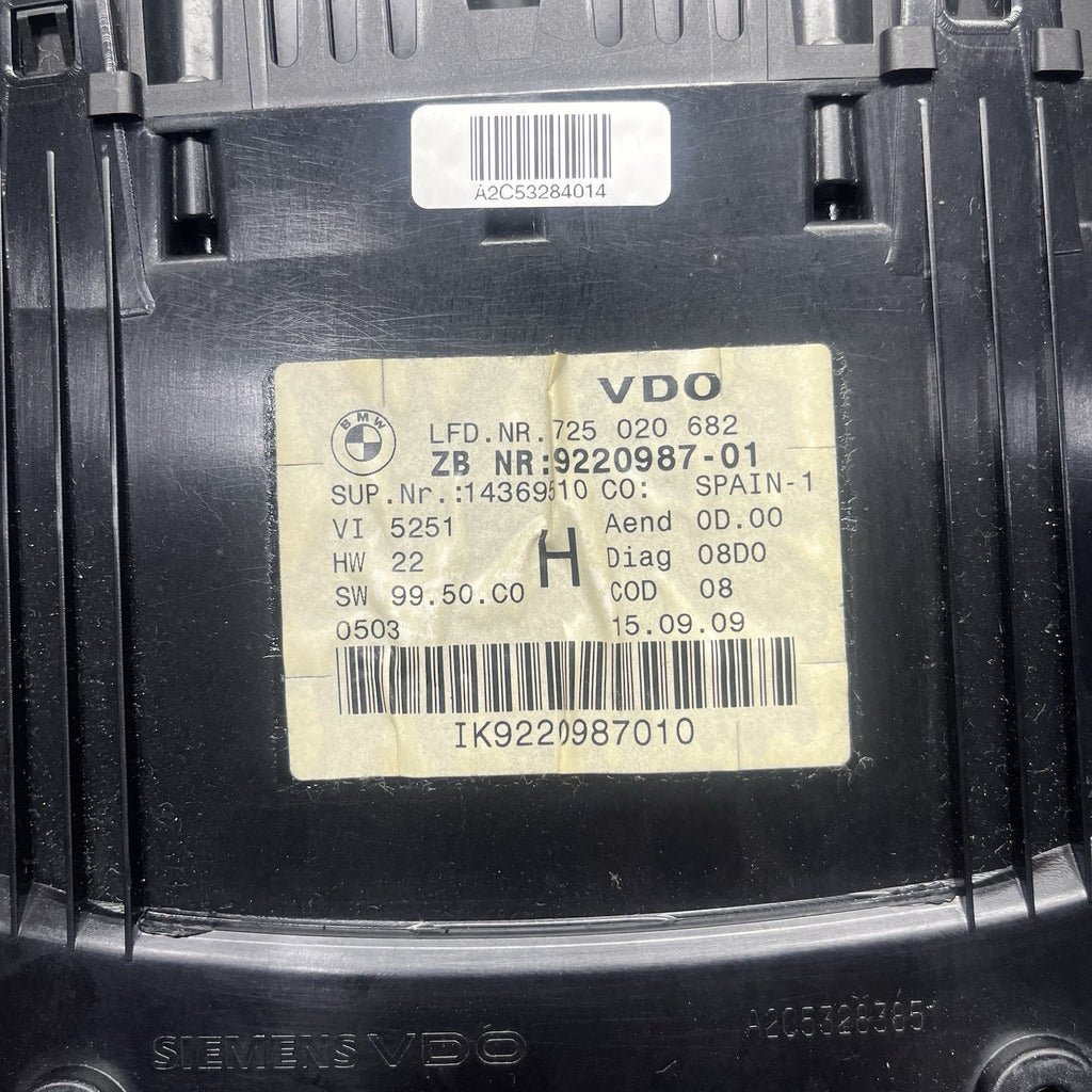 ☑️ 07-15 BMW E90 E92 328 335 X1 Instrument Speedometer Gauge Cluster Panel OEM