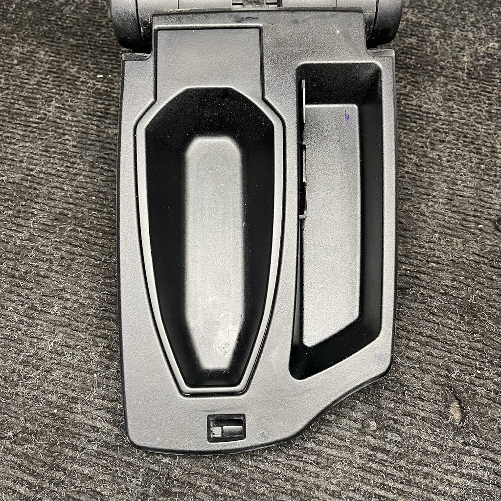 ☑️ 08-13 OEM BMW E88 E82 Center Console Armrest Tray Black Leather