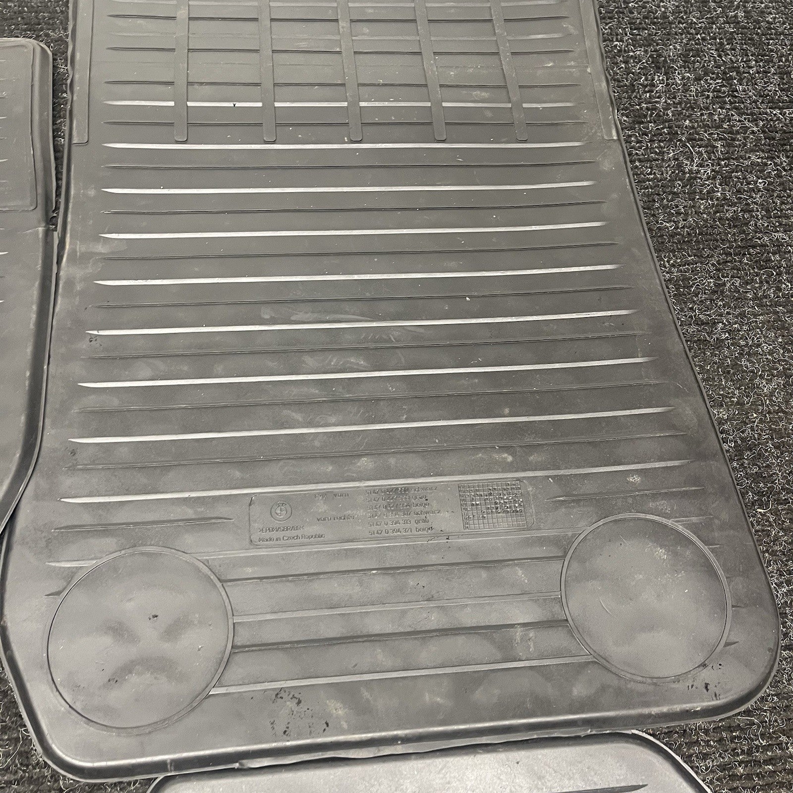 ☑️ BMW 06-12 3-Series Original E90 All-Weather Rubber Floor Mat OEM Front Rear