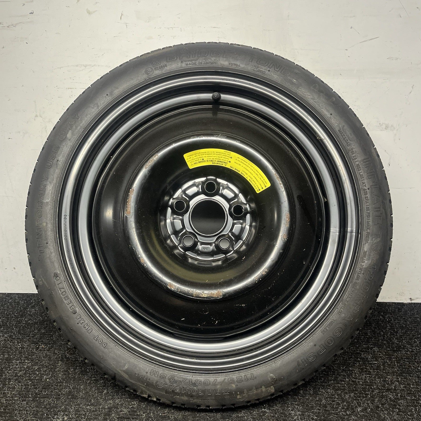 ☑️2008-2014 Subaru Impreza WRX STi OEM Factory Emergency Spare Wheel Donut Tire