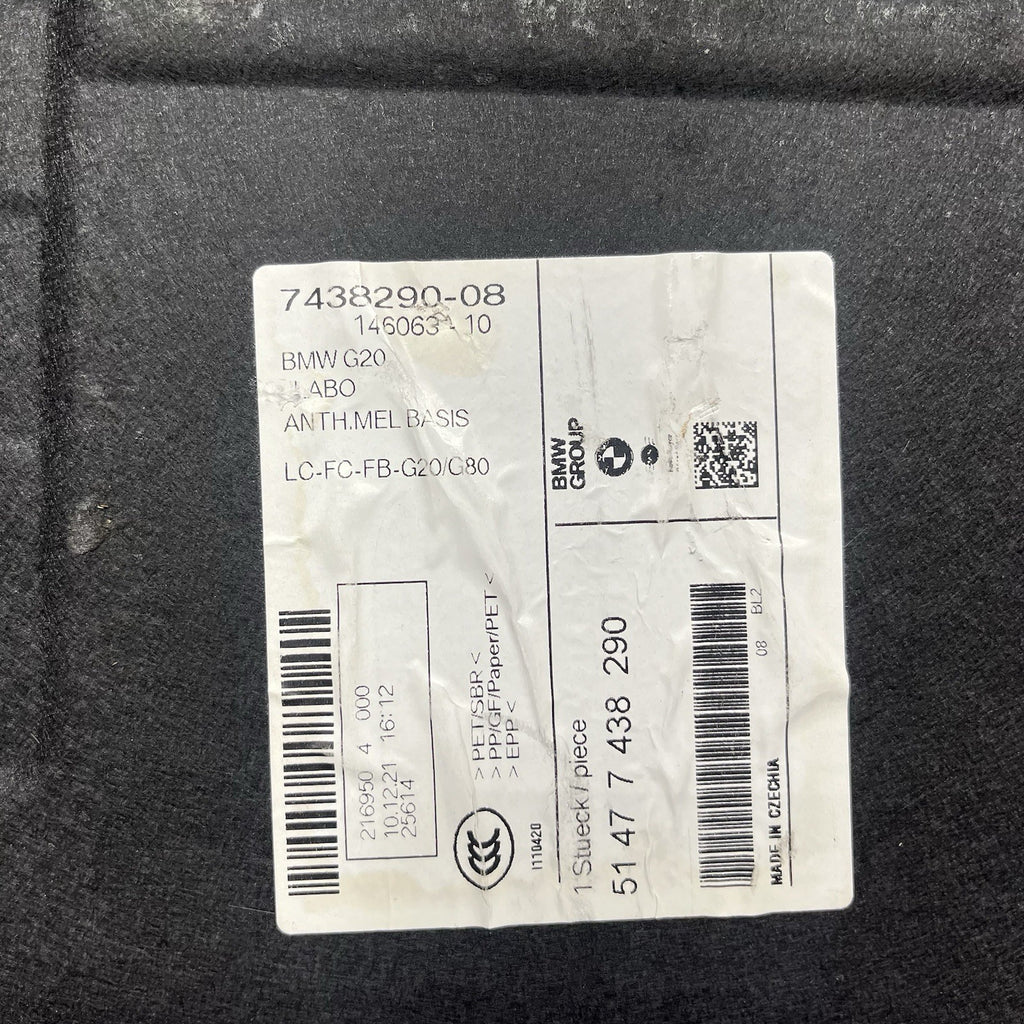 ☑️ OEM BMW G20 G22 G80 G82 M3 M4 Rear Trunk Floor Mat Carpet Luggage Cargo Cover