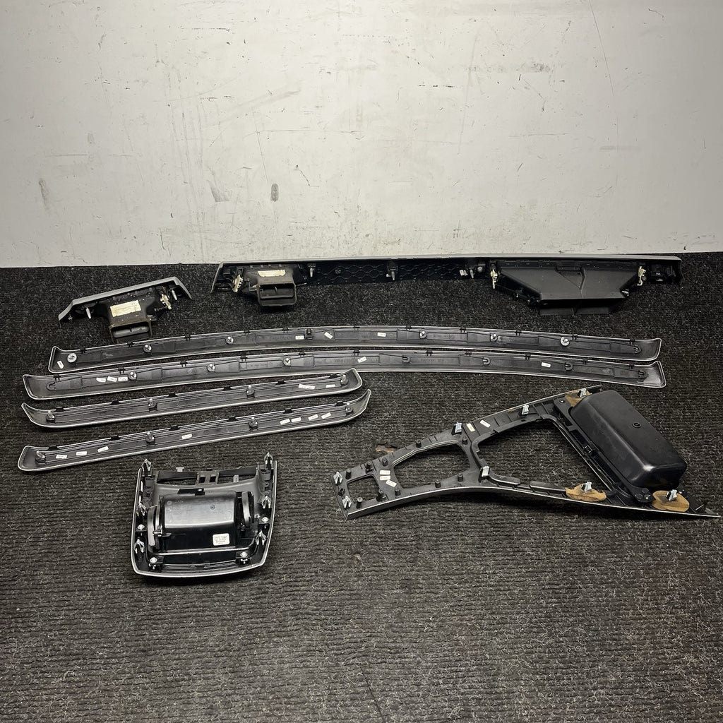 ☑️ BMW 2007-2013 E93 Aluminum Brushed Interior Trim Dash Door Panels Set OEM