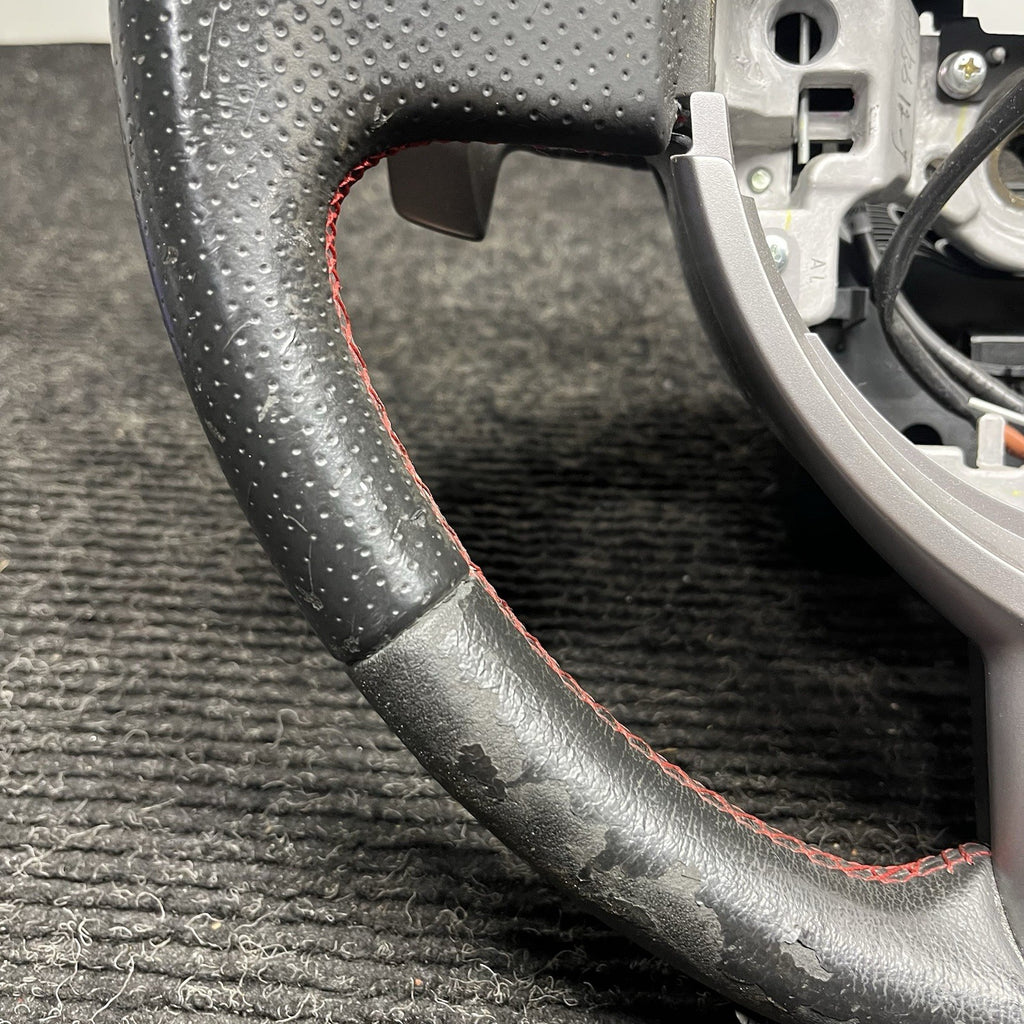 ☑️ 2013-2016 SCION FRS Subaru BRZ OEM Steering wheel Red Stitched Shift Paddles