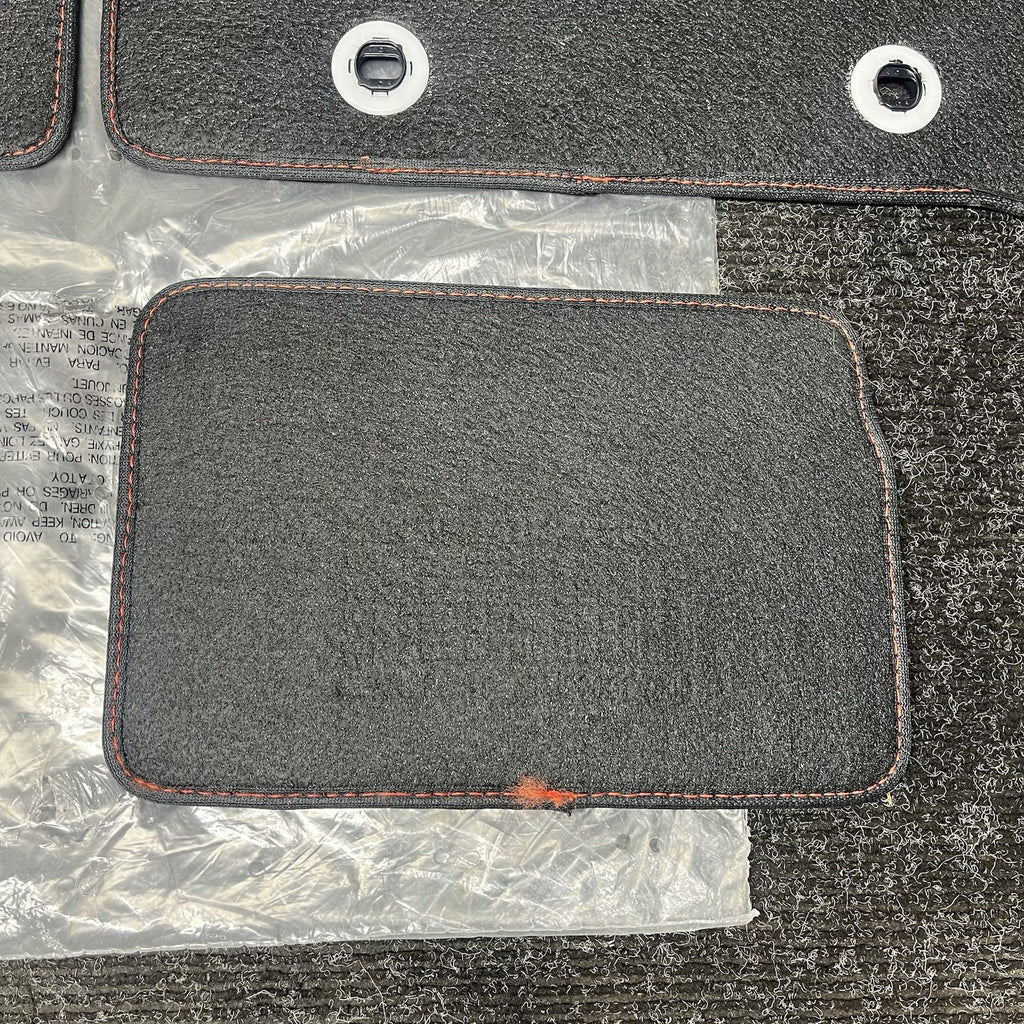 ☑️ 2022-2025 Subaru BRZ OEM Black Carpeted Floor Mats Red Stitching Brand New