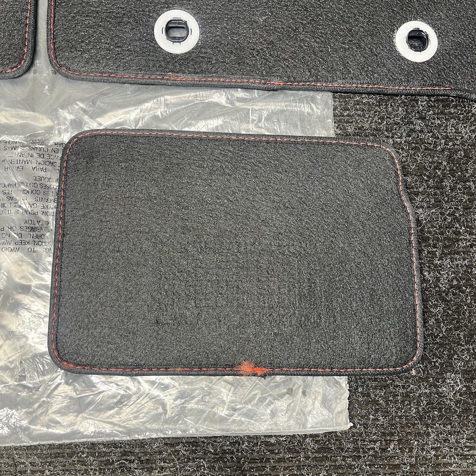 ☑️ 2022-2025 Subaru BRZ OEM Black Carpeted Floor Mats Red Stitching Brand New