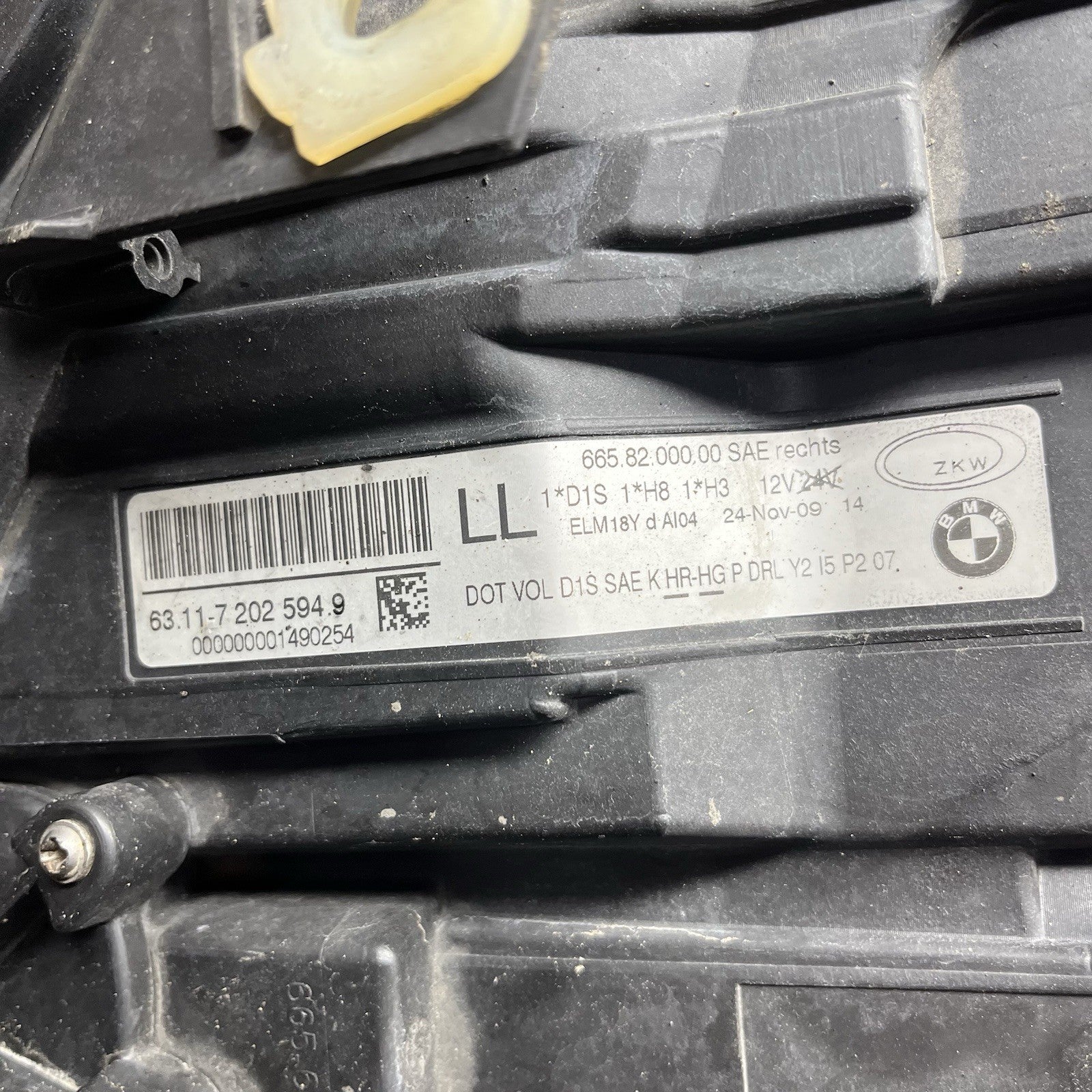 ☑️ 09-11 BMW E90 E91 335i 335d 328i Right Headlight Xenon Adaptive LED Unit OEM