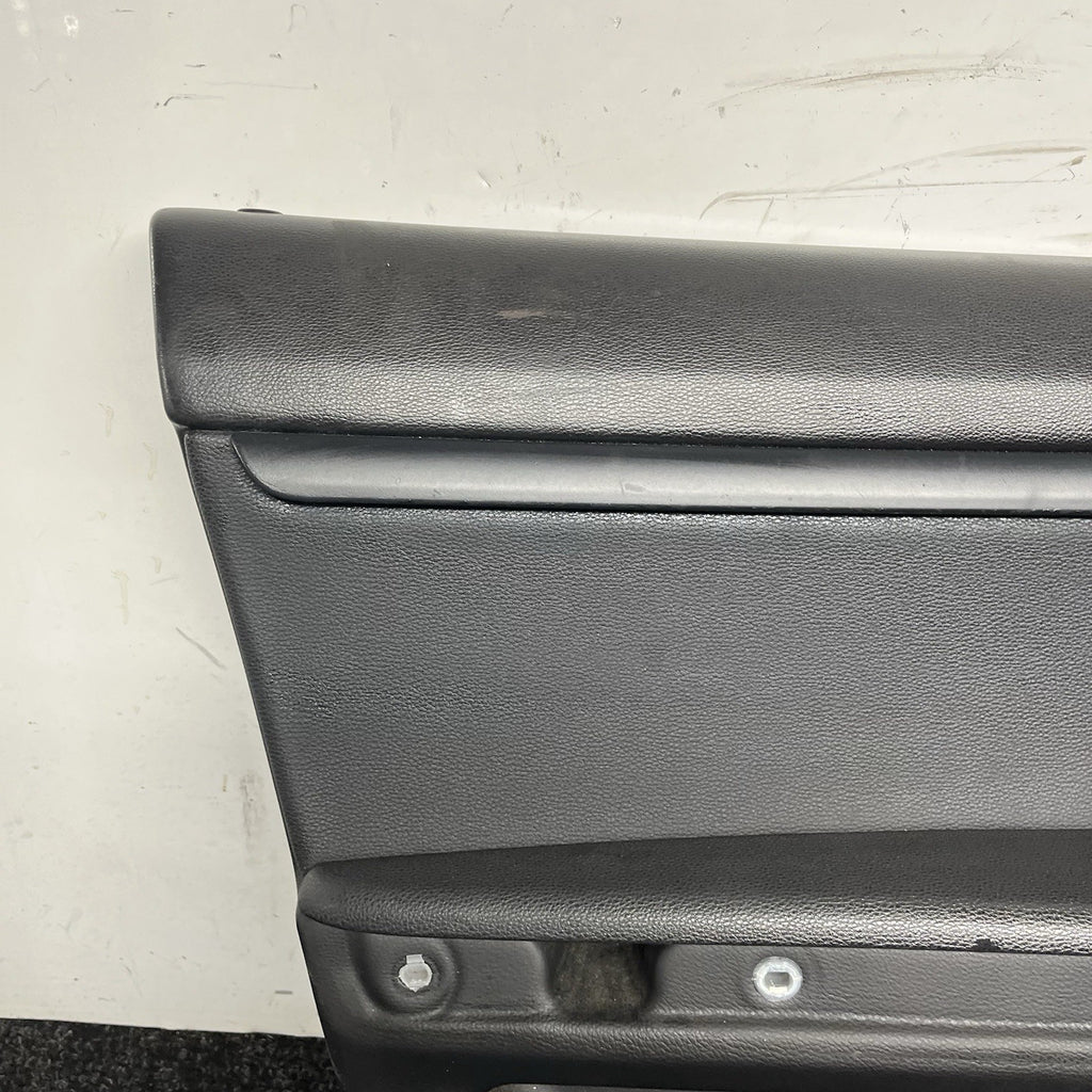 ☑️ 07-13 OEM BMW E93 E92 Front Left Driver Door Card Panels Black Dakota LEATHER