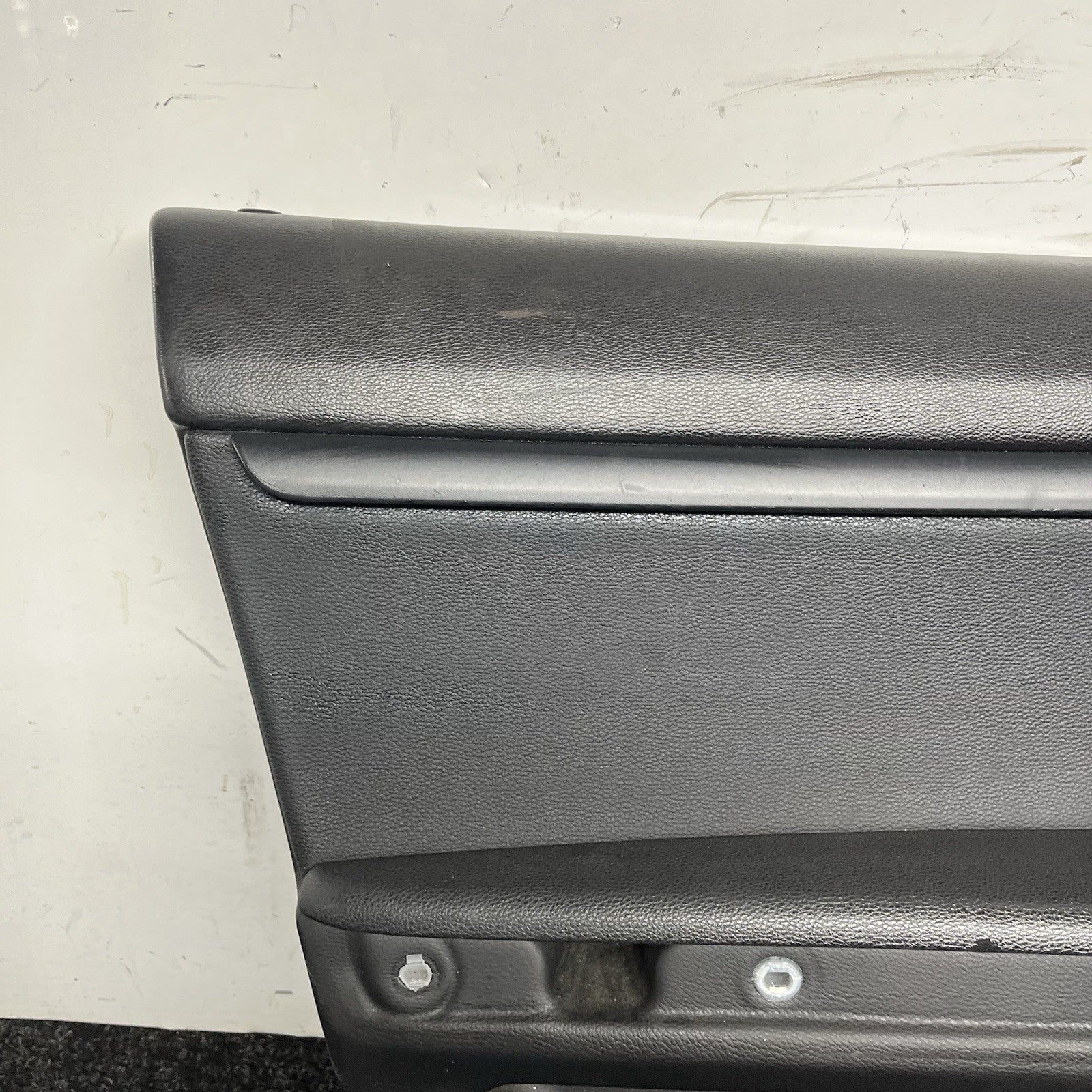 ☑️ 07-13 OEM BMW E93 E92 Front Left Driver Door Card Panels Black Dakota LEATHER