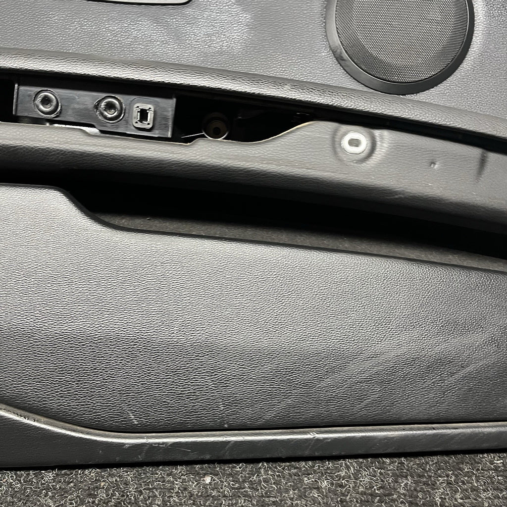 ☑️ 07-13 OEM BMW E93 E92 Front Left Driver Door Card Panels Black Dakota LEATHER
