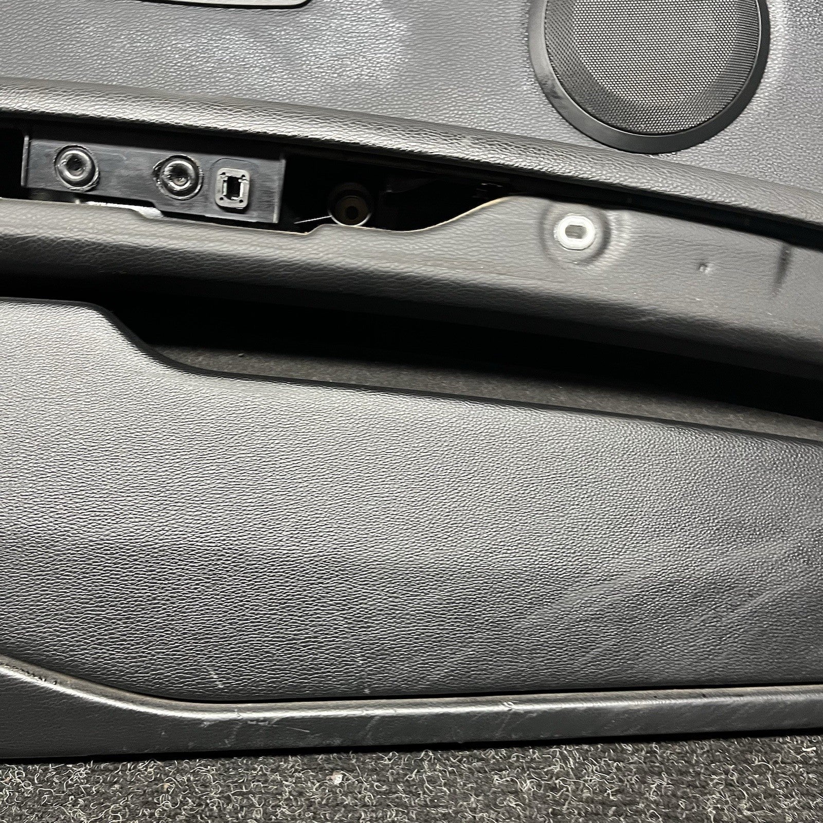 ☑️ 07-13 OEM BMW E93 E92 Front Left Driver Door Card Panels Black Dakota LEATHER
