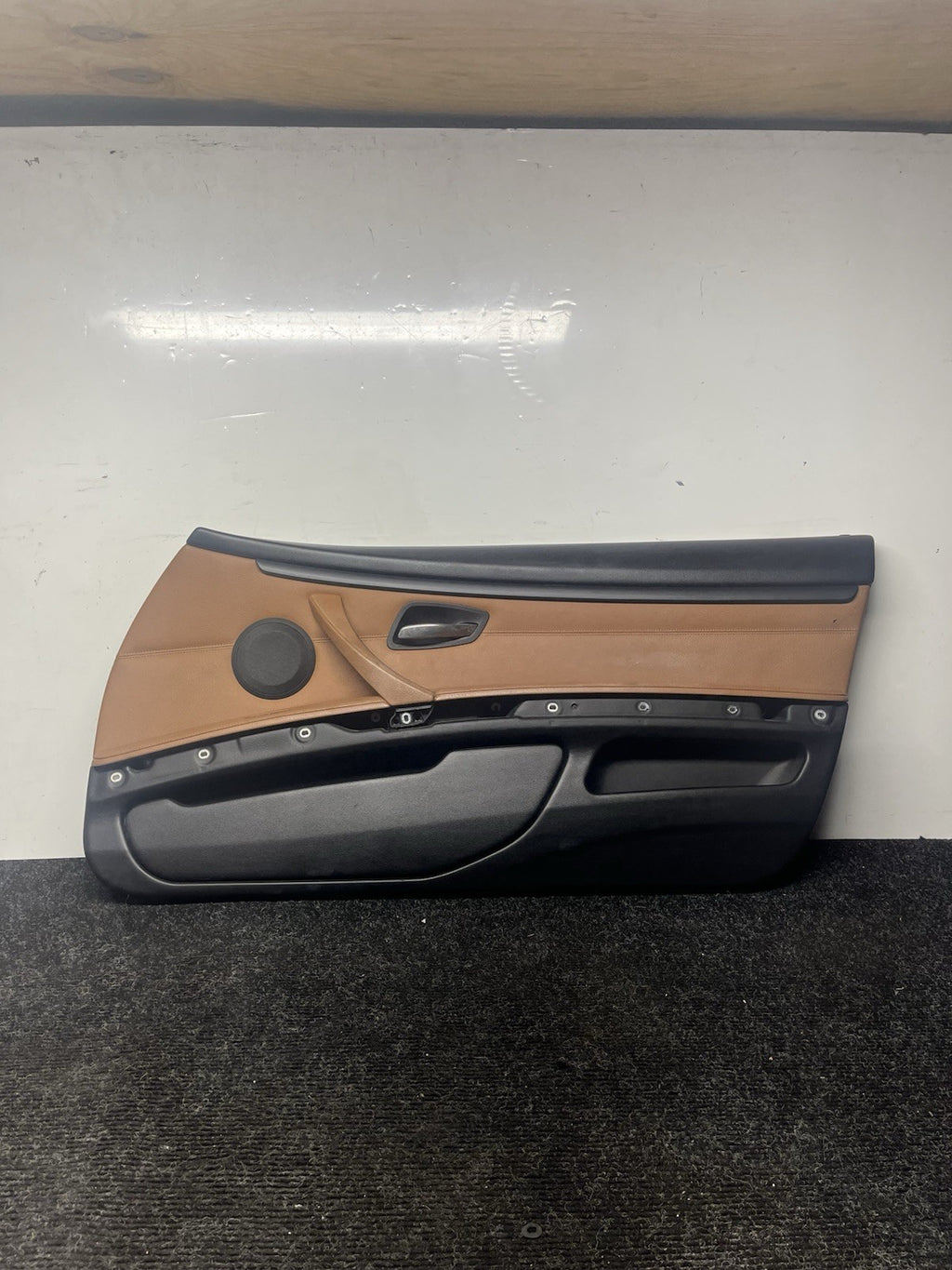 ☑️ 07-13 BMW E92 E93 3 Series Right Passenger Side Door Panel Card Brown OEM