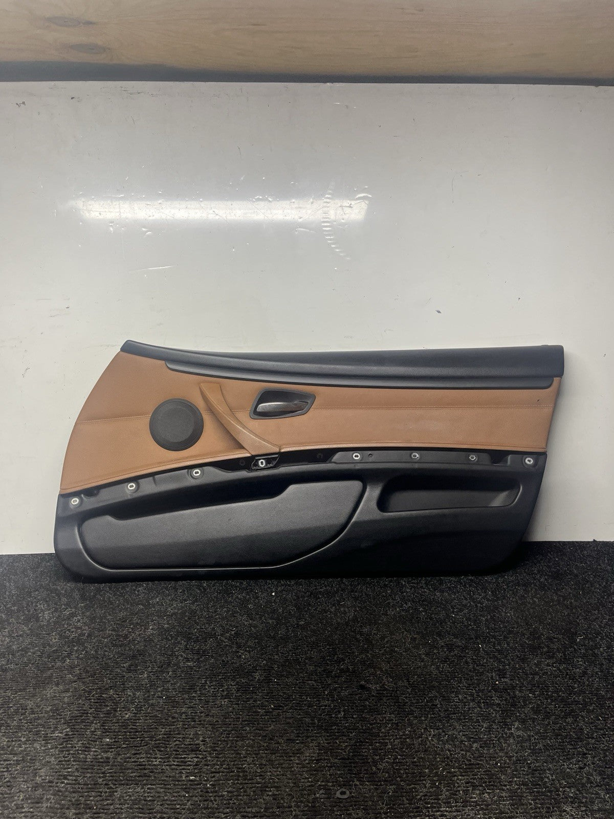 ☑️ 07-13 BMW E92 E93 3 Series Right Passenger Side Door Panel Card Brown OEM