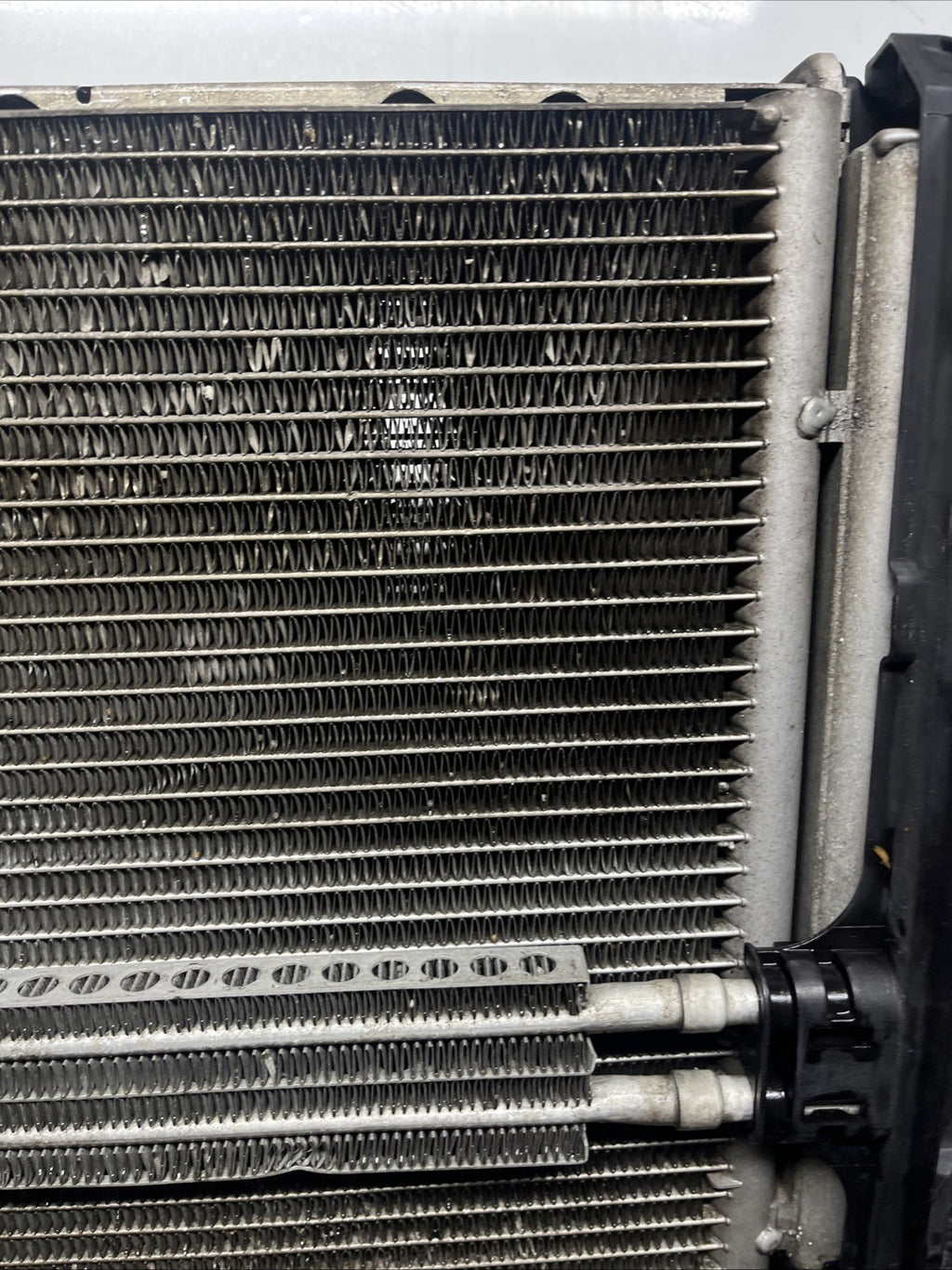 ☑️ 07-13 BMW E92 N54 335i RADIATOR A/T TRANSMISSION OIL COOLER W CONDENSER OEM