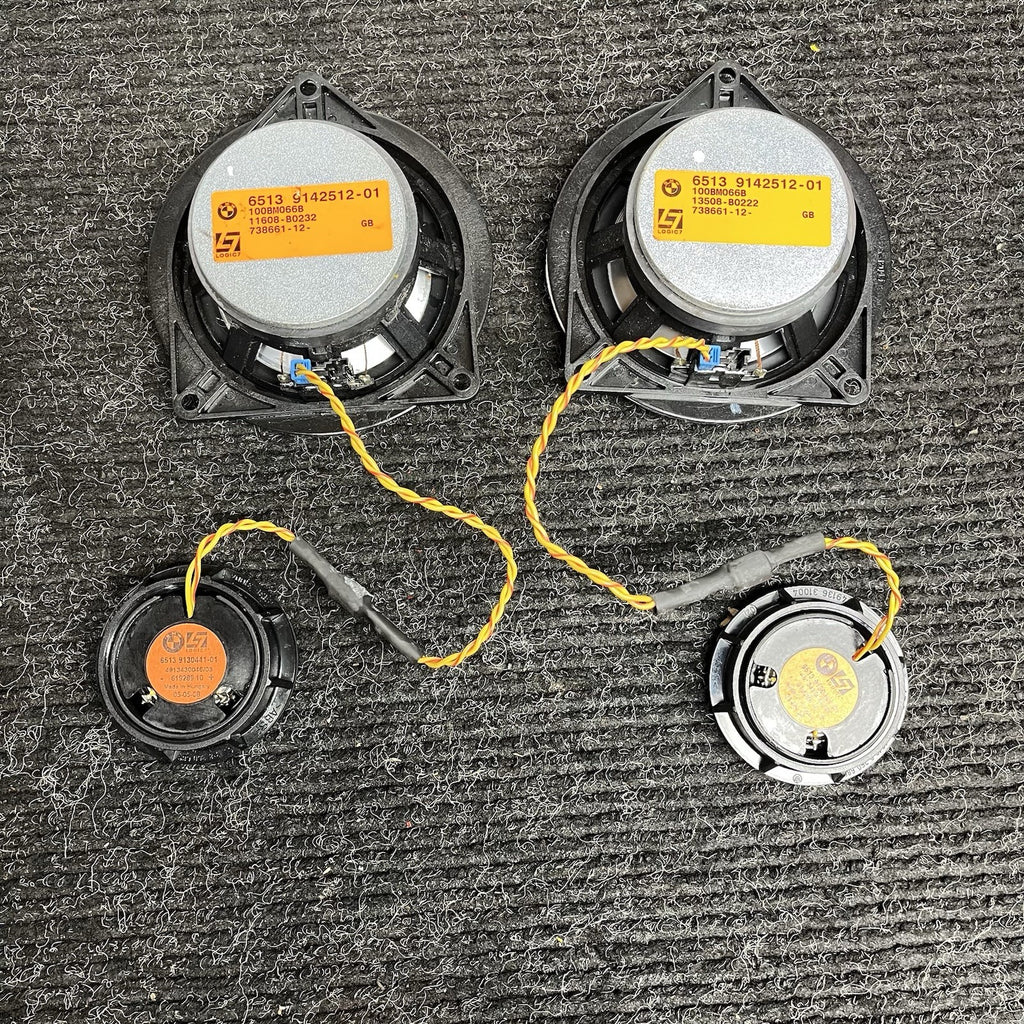 ☑️ OEM BMW E88 135 Audio Professional Sound Speakers Logic 7 L7 Harman Kardon