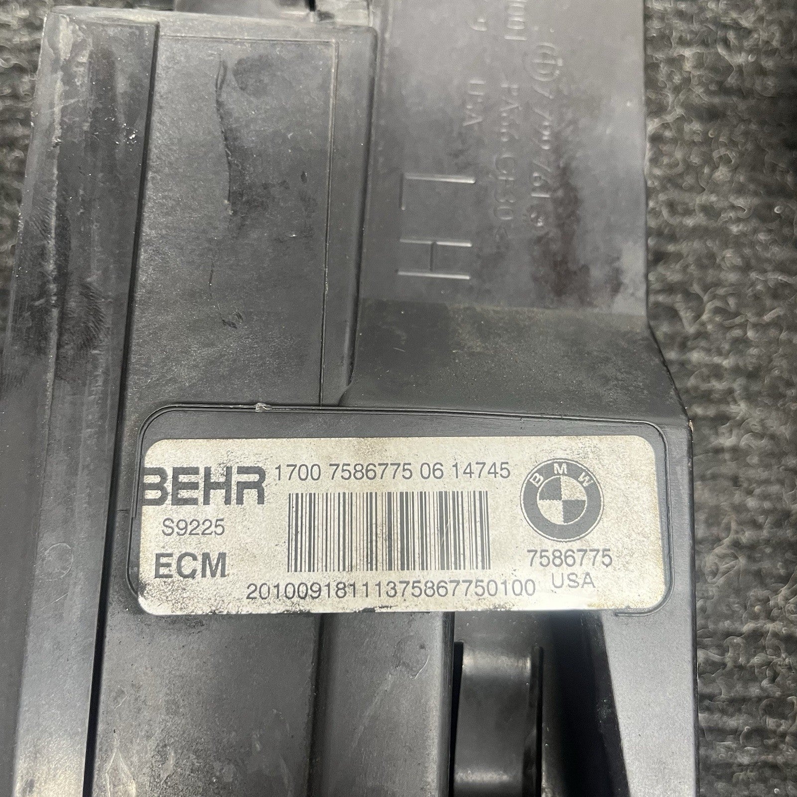 ☑️ 08-19 BMW X6 X5 F16 F15 RADIATOR CORE SUPPORT MOUNT BRACKET COVER PAIR OEM