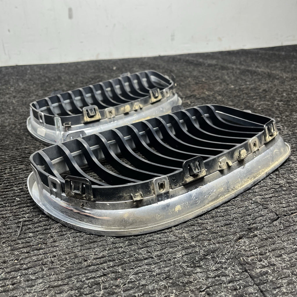 ☑️ BMW 3 Series E90 E91 Front Bumper Grill Pair Kidney 7201967 7201968 GENUINE