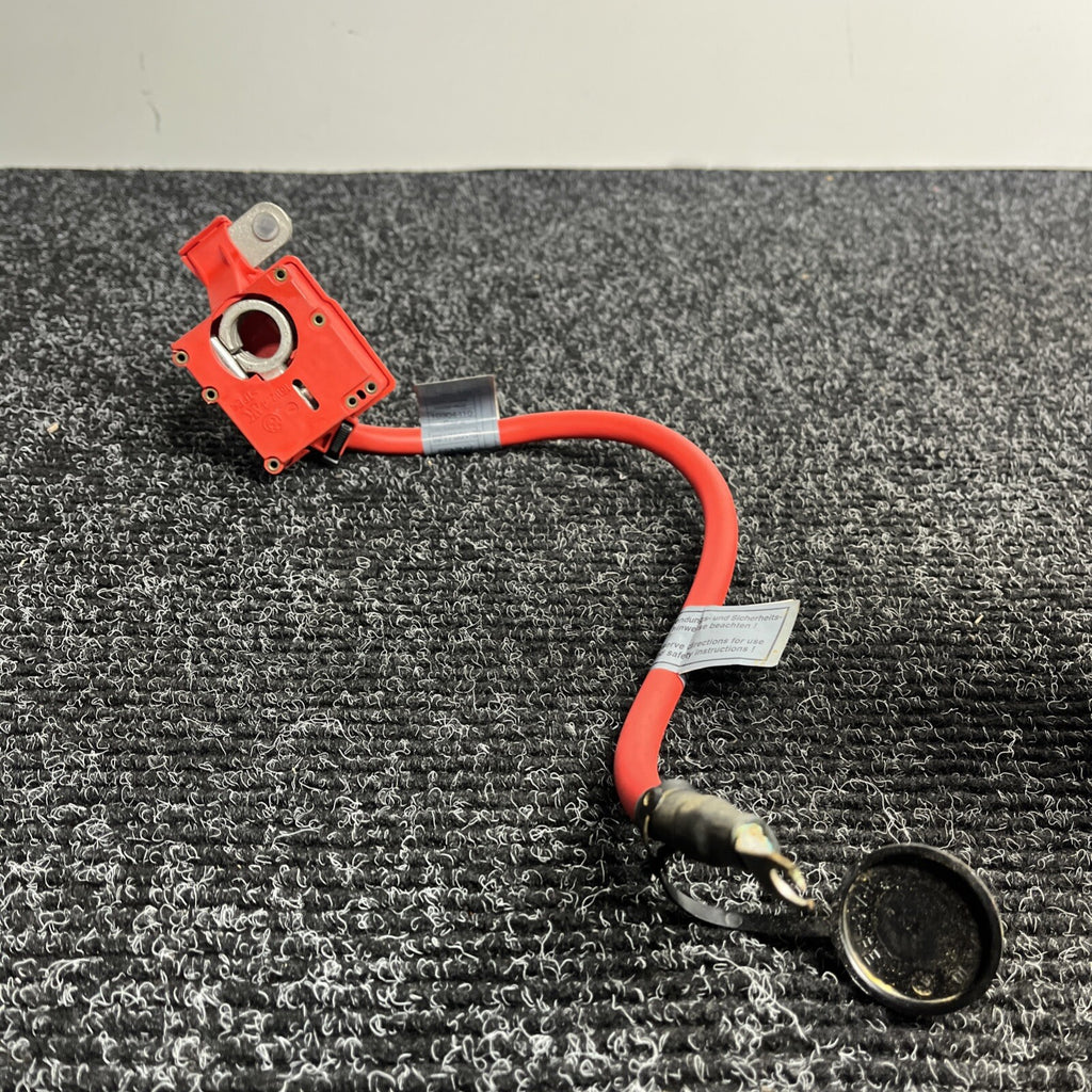 ☑️ 06-13 OEM BMW E82 E90 E92 E88 Battery Plus Pole Terminal Positive Red Cable