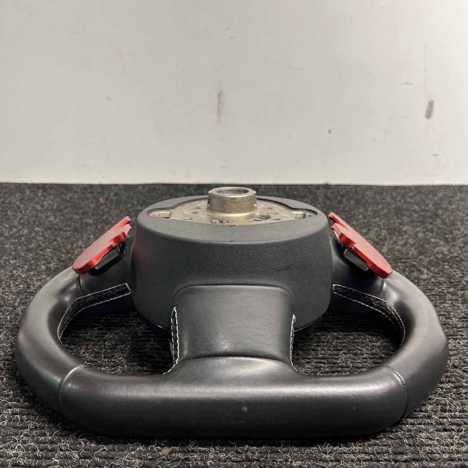☑️ 2013-2017 AUDI S5 SPORT LEATHER STEERING WHEEL w/ SHIFT PADDLES