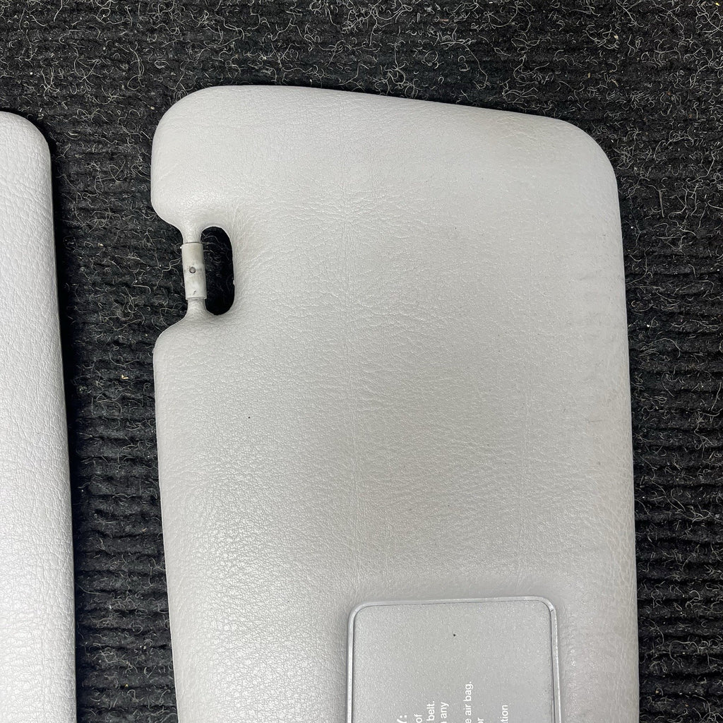 ☑️ 1995-1999 BMW E36 Coupe Sedan Sun Visor Pair Grey Vinyl Left Right OEM