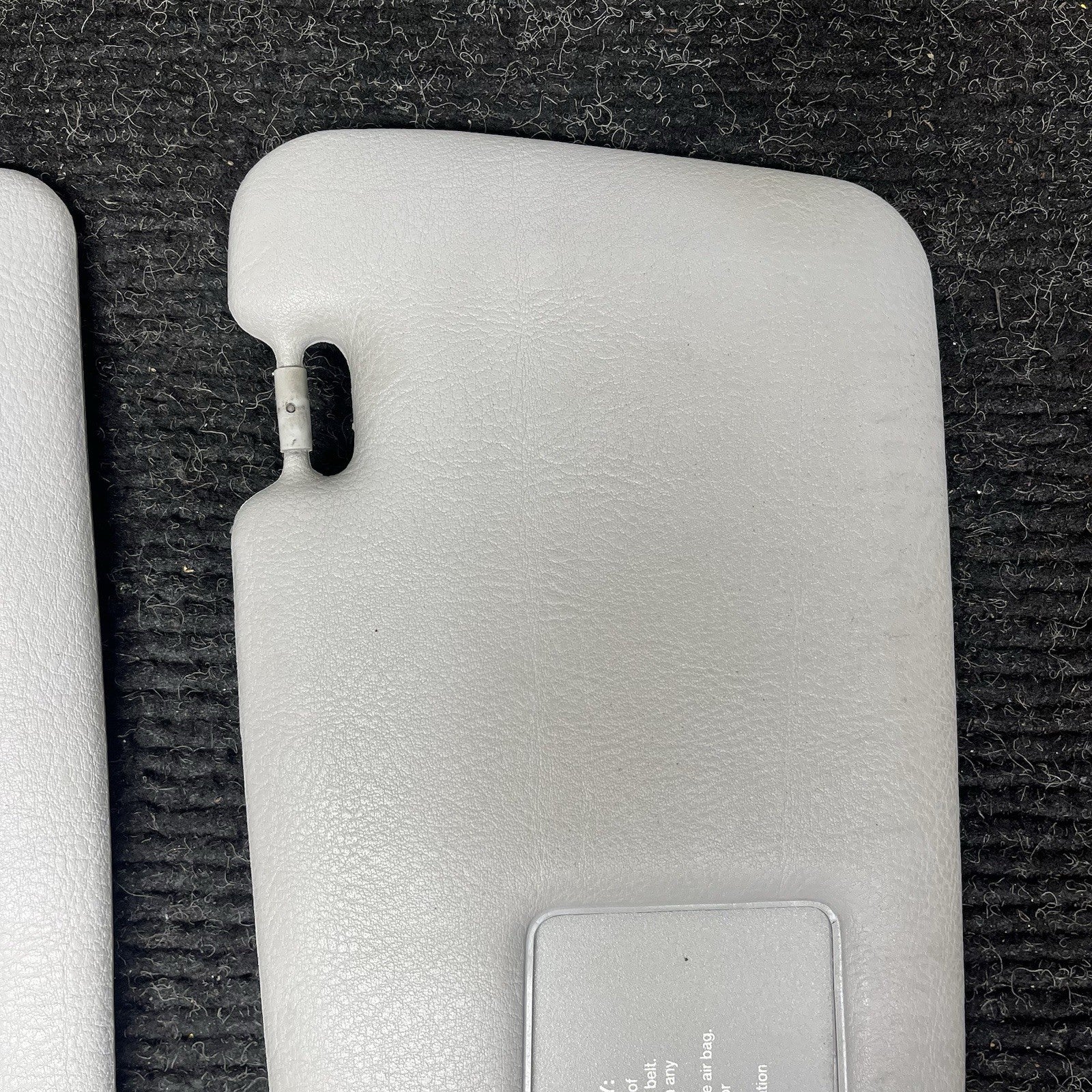 ☑️ 1995-1999 BMW E36 Coupe Sedan Sun Visor Pair Grey Vinyl Left Right OEM
