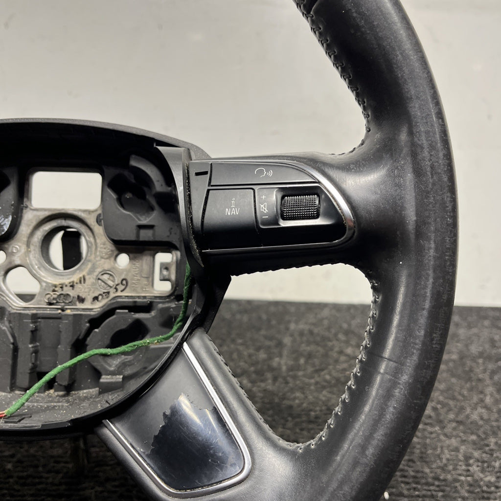 ☑️ 07-11 AUDI 4L Q7 STEERING WHEEL 4 FOUR SPOKE LEATHER OEM