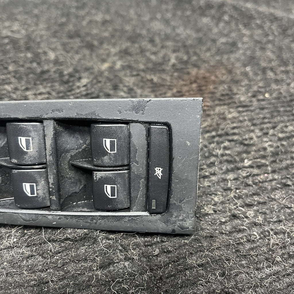 ☑️ 07-11 OEM BMW E90 E91 328 335 Front Left Driver Side Main Window Switch Black