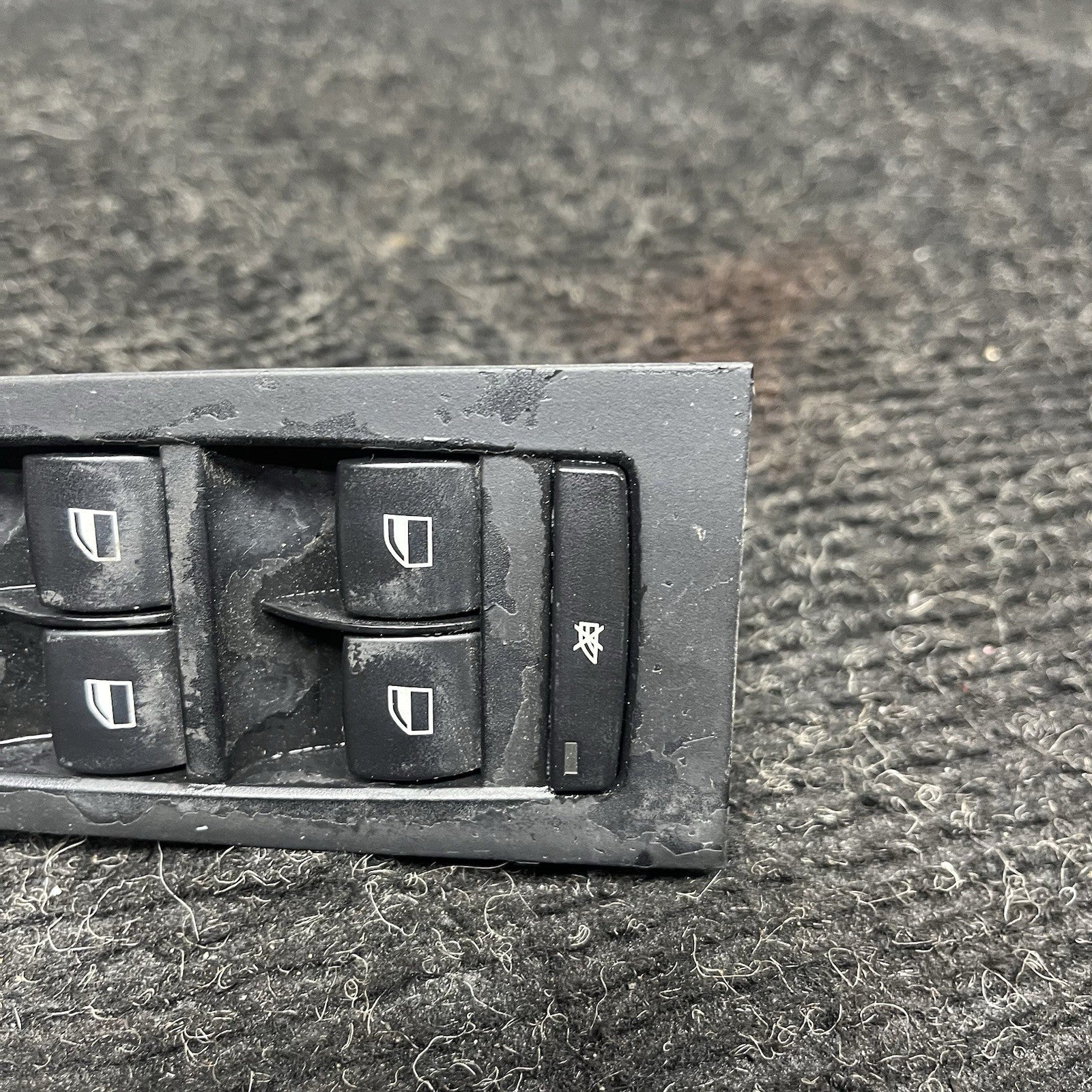 ☑️ 07-11 OEM BMW E90 E91 328 335 Front Left Driver Side Main Window Switch Black