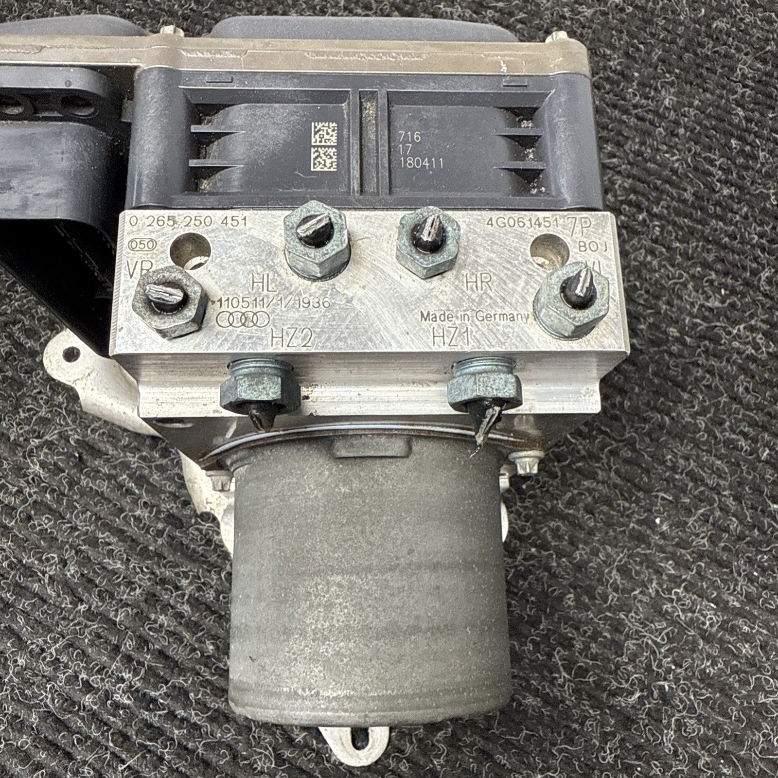 ☑️ 12-15 AUDI A6 S6 A7 S7 ABS ANTI-LOCK BRAKE MODULE WITH PUMP 4G0907379F OEM