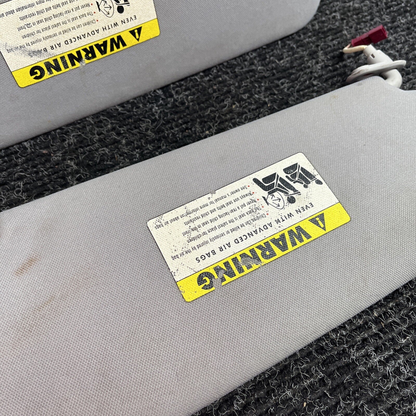 ☑️ BMW E92 328i 335i Coupe Sun Visor Set Left Right Pair Grey OEM LH RH