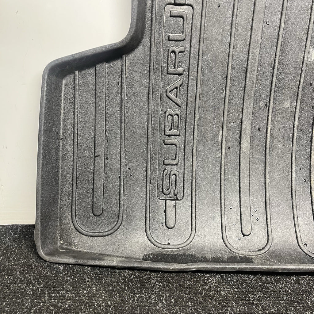 ☑️ 15-21 WRX Black All Weather Rubber Trunk Hatch Floor Mat Liner OEM Factory