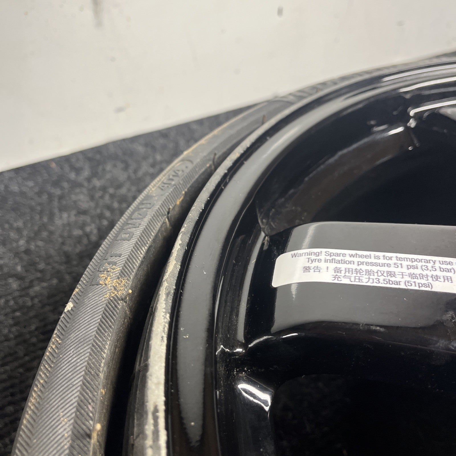 ☑️ 14-17 Maserati Ghibli Emergency Spare Tire Compact Wheel Donut Rim OEM