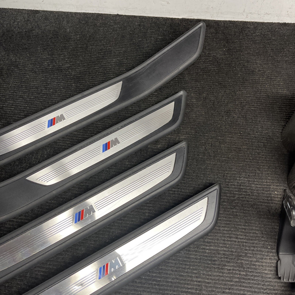 ☑️ 2010 BMW 750i SET OF 4 M SPORT DOOR SCUFF SILL PLATES TRIM COVER OEM