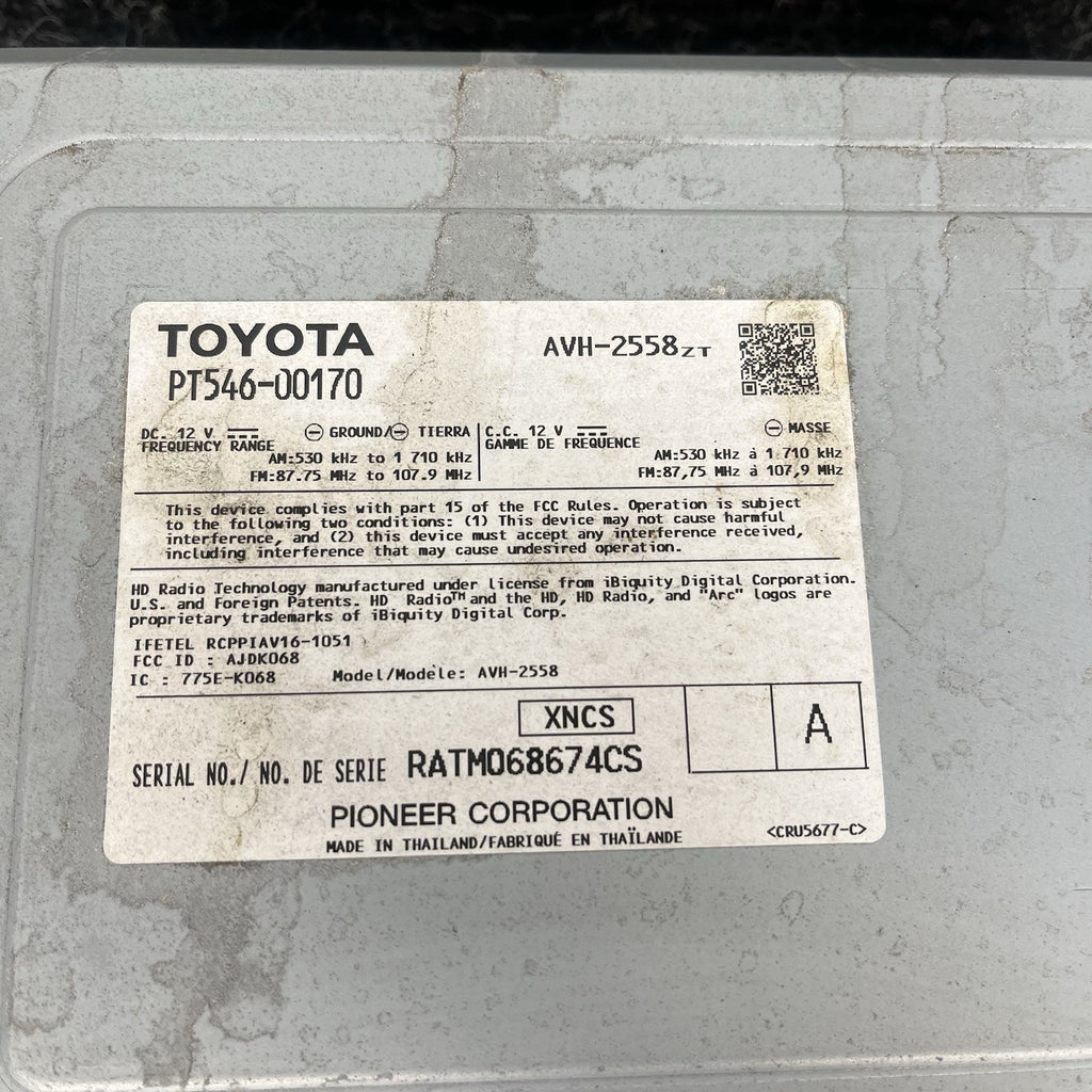 ☑️ 2019 TOYOTA GT86 BRZ TRD EDITION OEM RADIO HEAD UNIT PT546-00170 USED