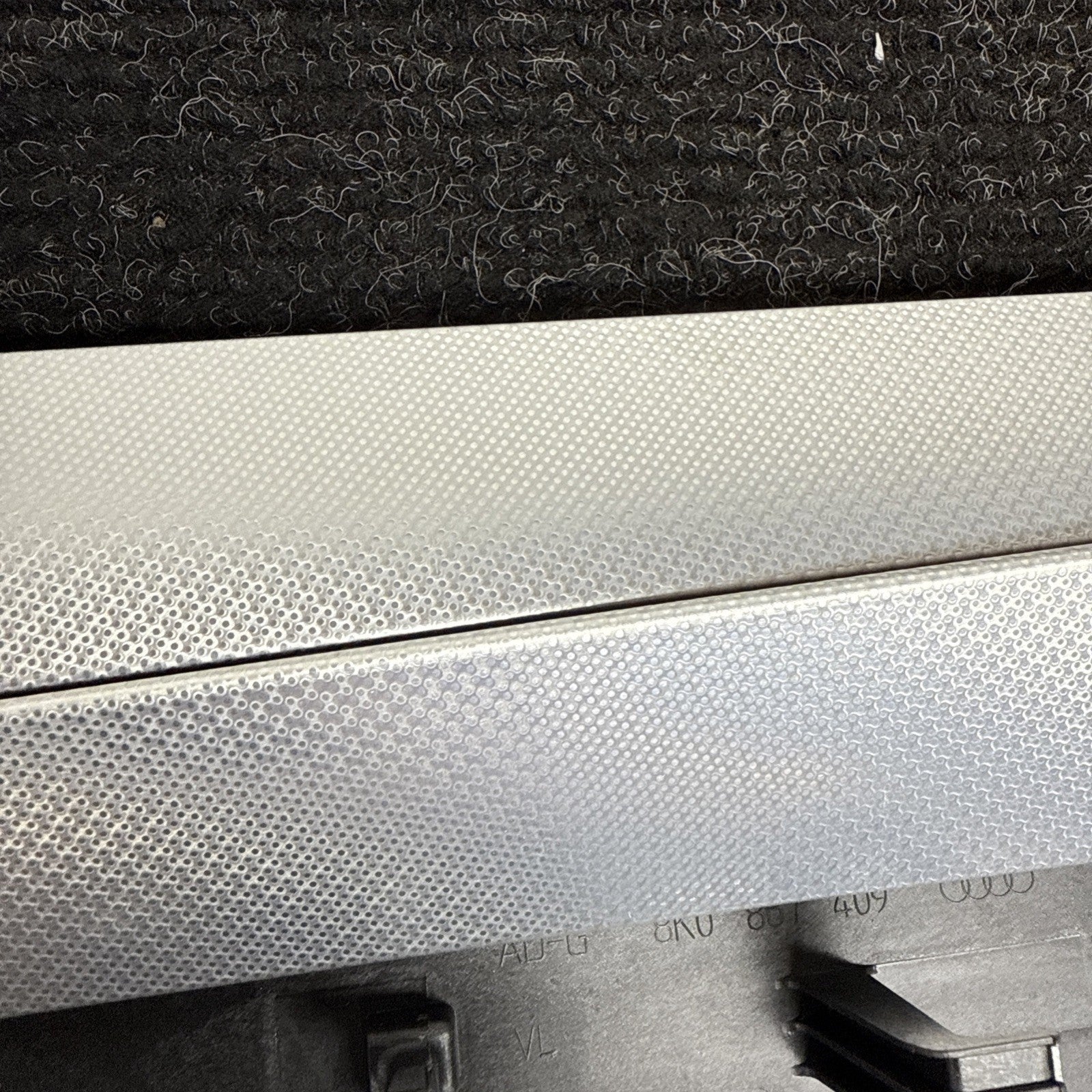 ☑️ 2013 AUDI A4 B8 8K DASH DOOR CONSOLE FISH SCALE ALUMINUM TRIM SET OEM