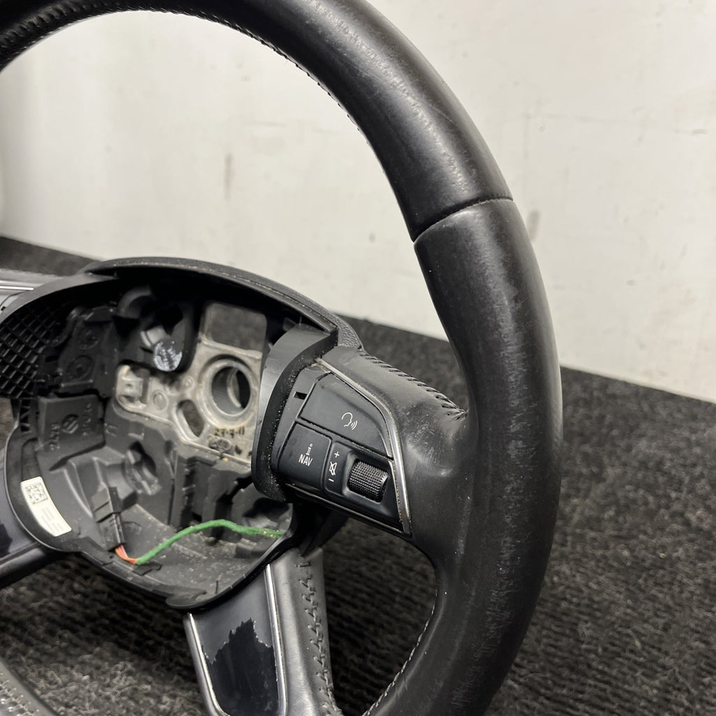 ☑️ 07-11 AUDI 4L Q7 STEERING WHEEL 4 FOUR SPOKE LEATHER OEM