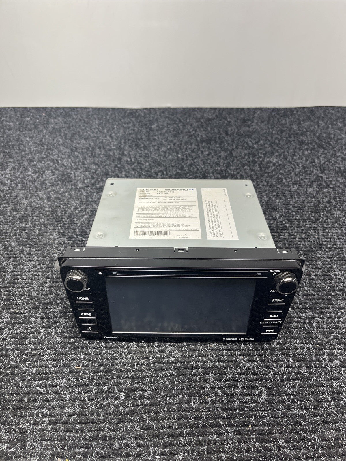☑️ 2017-2020 Subaru BRZ Radio Receiver CD Player Information Display CA645UL OEM