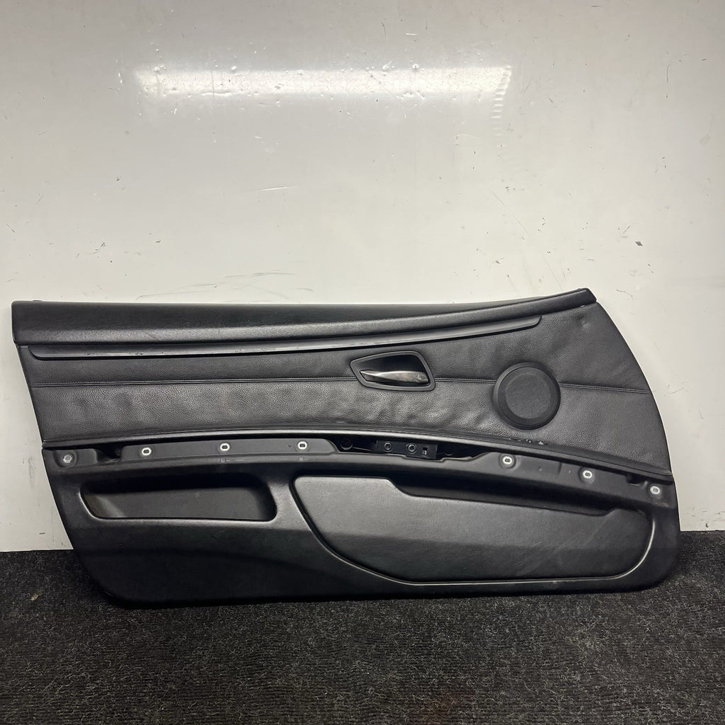 ☑️ 07-13 BMW E92 E93 3 Series Left Driver Side Door Panel Card Black OEM