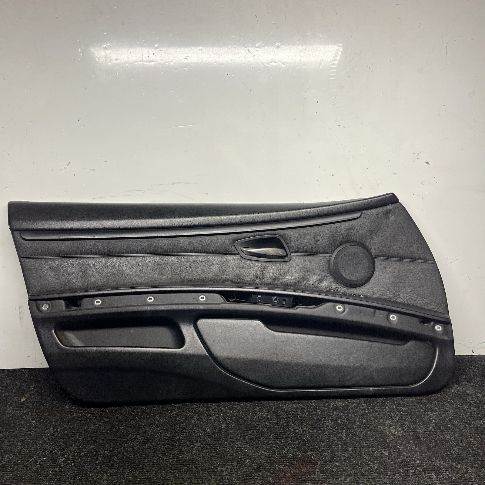 ☑️ 07-13 BMW E92 E93 3 Series Left Driver Side Door Panel Card Black OEM