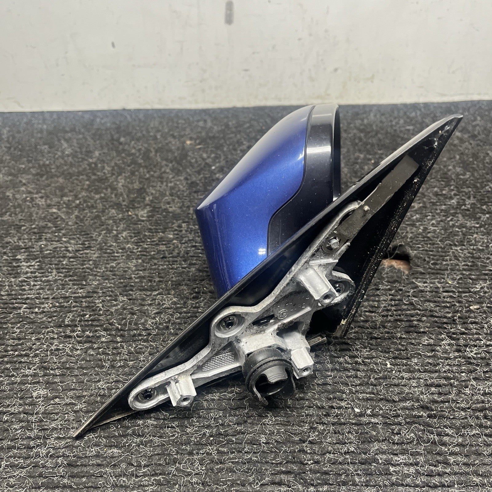 ☑️ 11-13 BMW E82 E88 OEM PASSENGER RIGHT SIDE DOOR POWER FOLD MIRROR BLUE