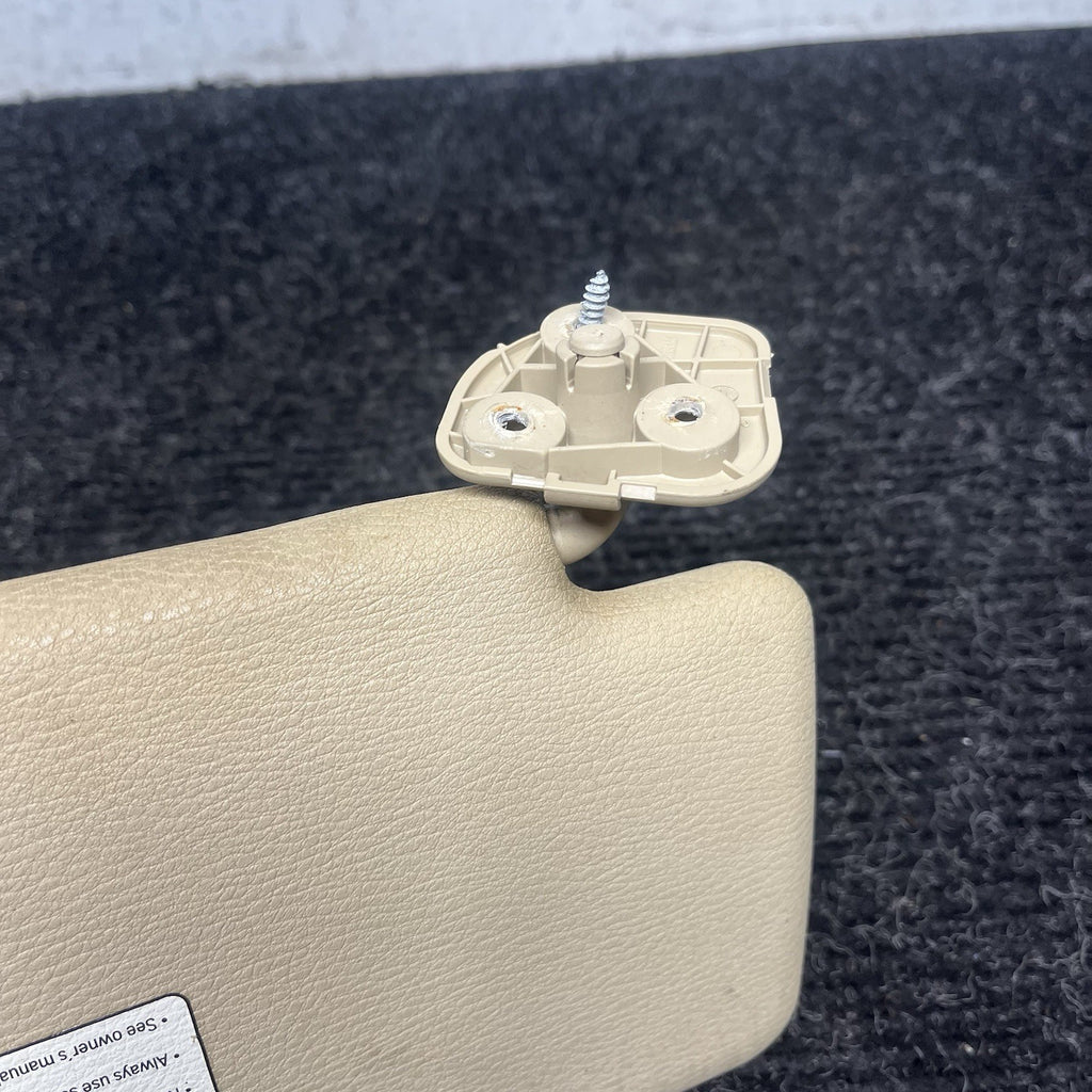 ☑️ 2007-2013 BMW E70 X5 X5M Front Left Right Interior Sun Visor Pair BEIGE OEM