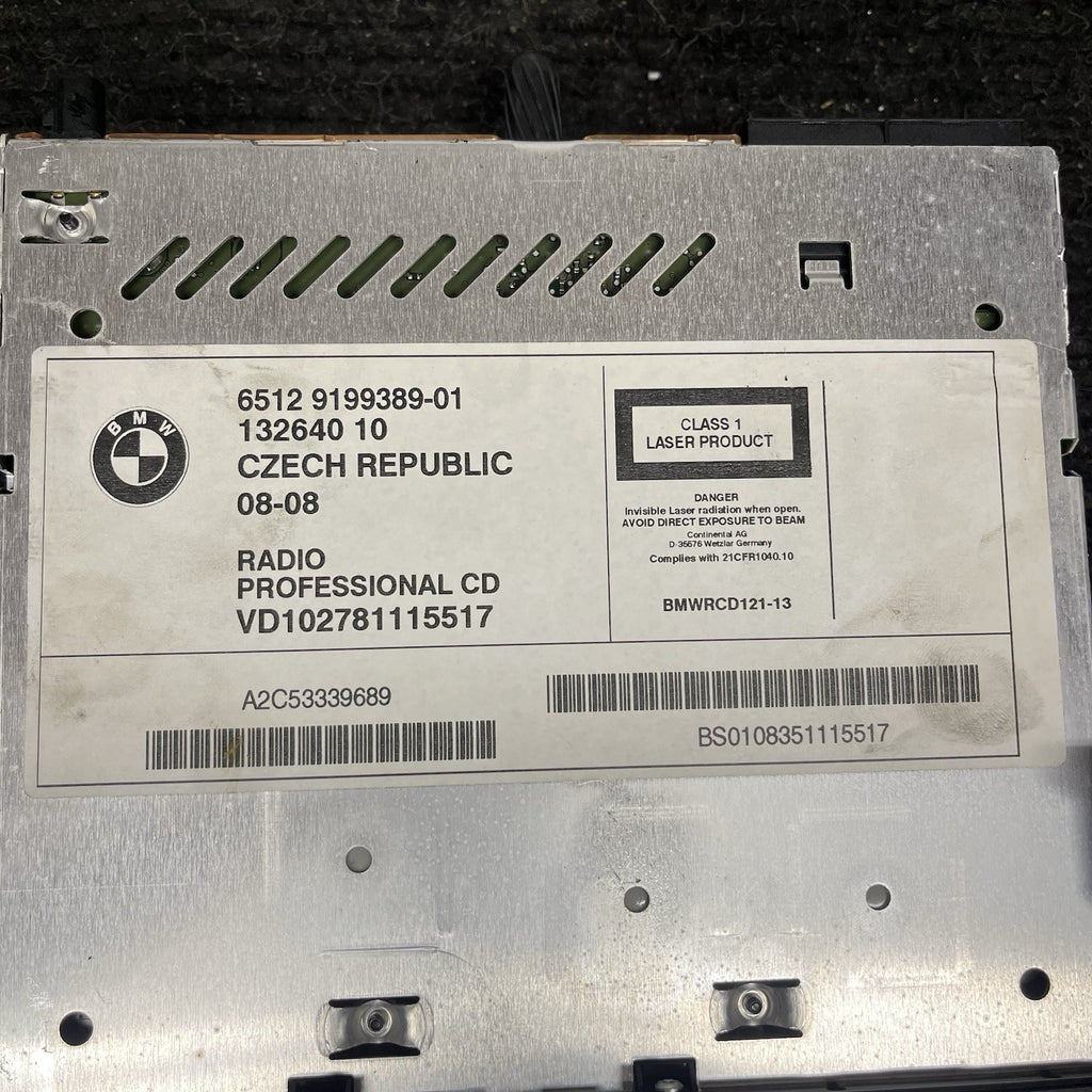 ☑️ 07-13 OEM BMW E90 E92 E93 335 Radio Professional Tuner Receiver CD Player