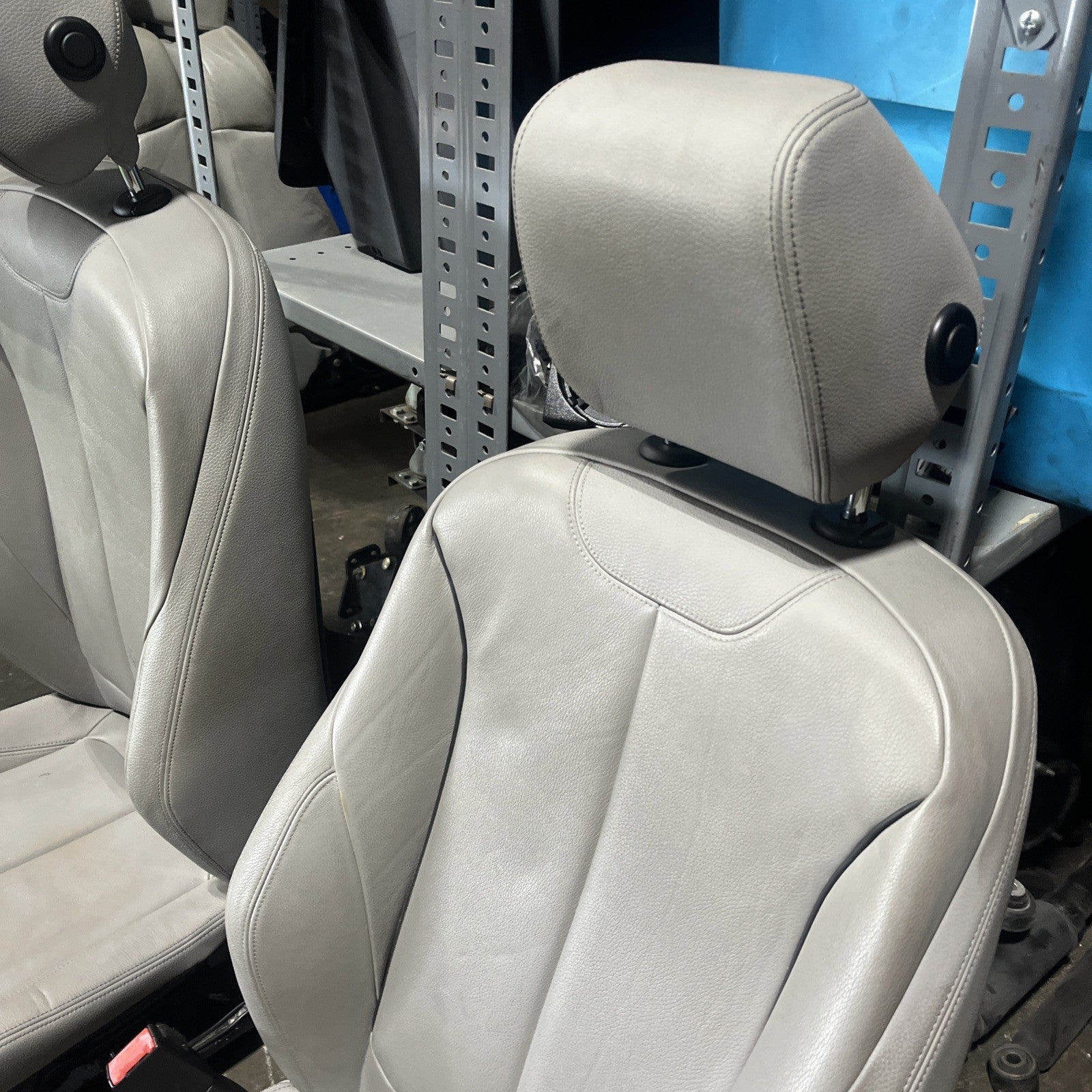 ☑️ BMW 2012-2016 F30 FRONT SPORT SEATS PAIR SET OYSTER OEM NON-HEATED