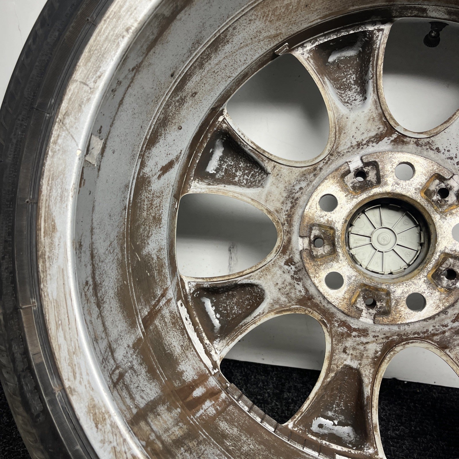 ☑️ 2006-13 BMW 335i E90 E92 18x8 STYLE 162 FRONT WHEEL RIM SILVER OEM 225/40/R18