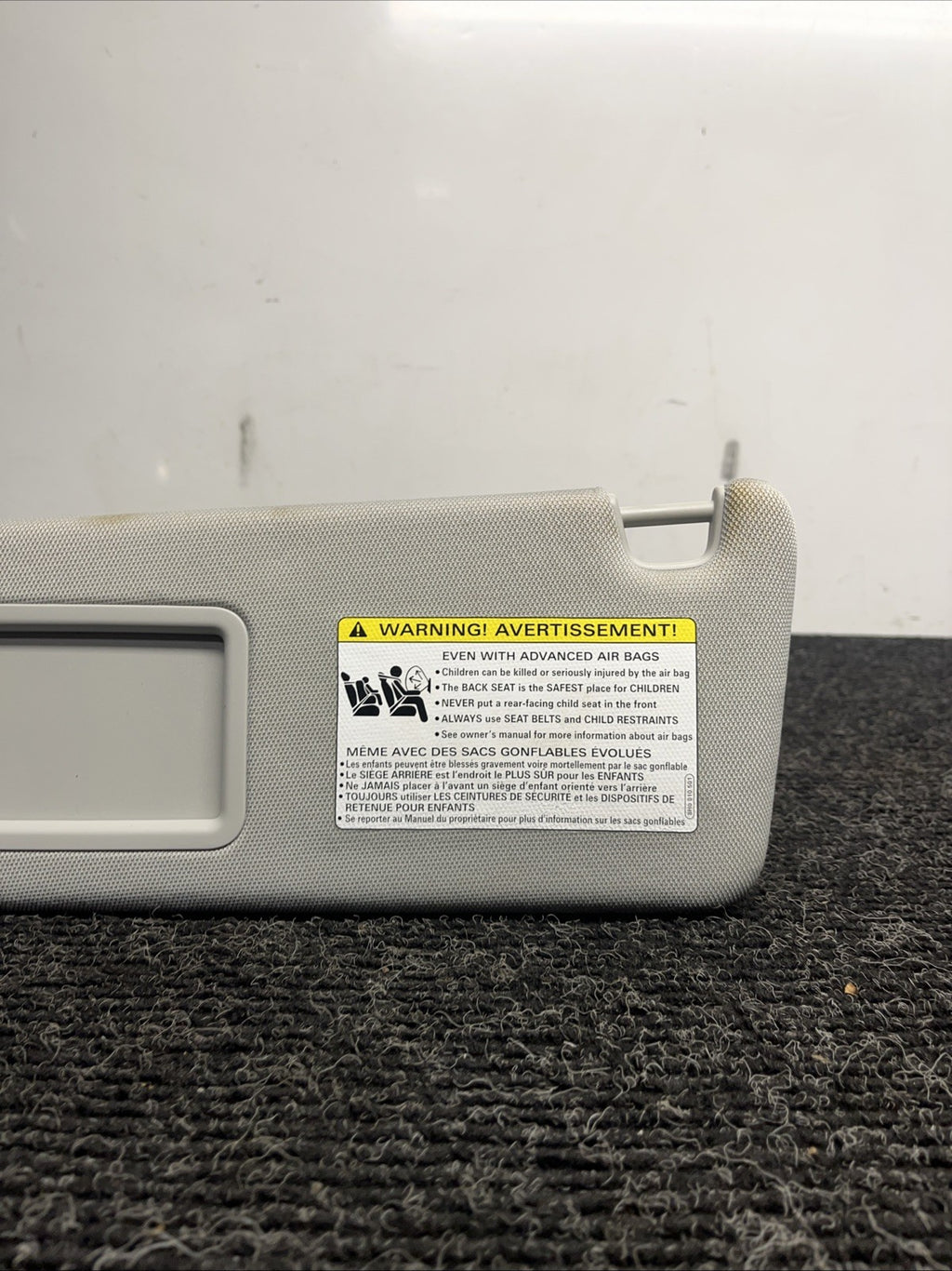 ☑️2012-2016 AUDI A6 S6 A7 S7 Left Sun Visor Set Pair OEM Silver